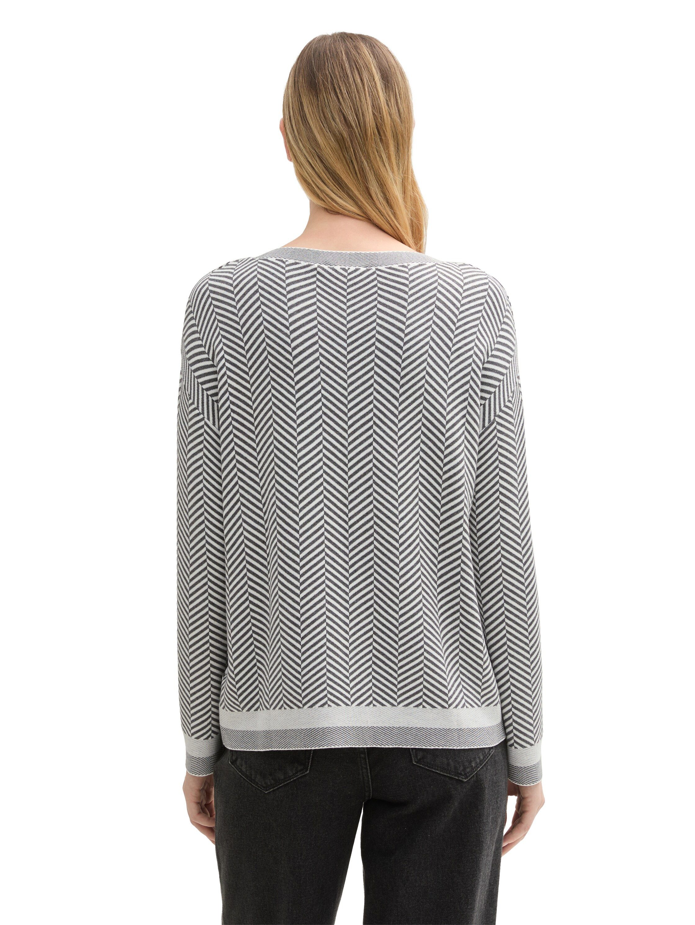 Tom Tailor Trui met ronde hals met afhangende schouders
