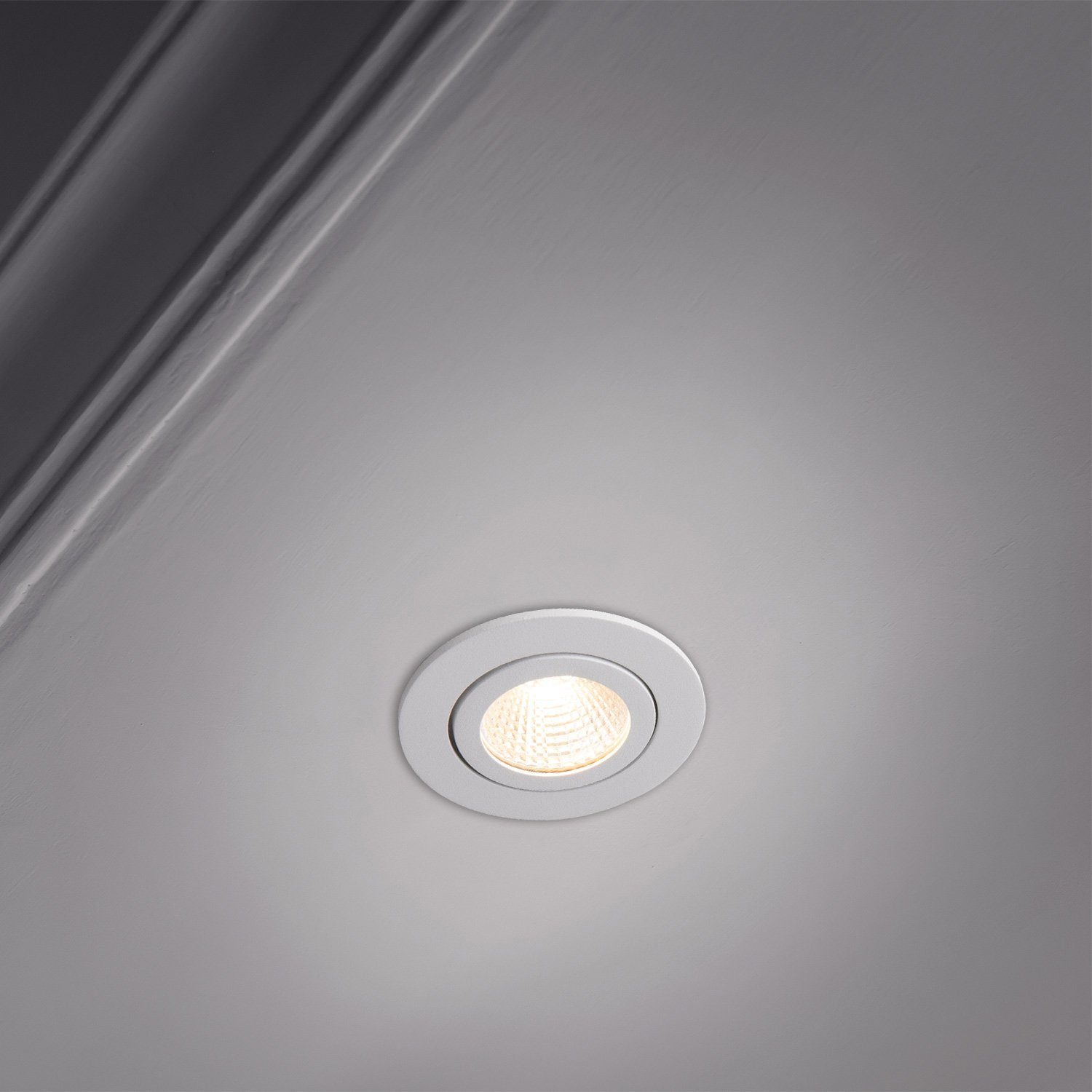 Paco Home Inbouwlamp Rita LED inbouwspot draaibaar LED spot spotlight vlak dimbaar