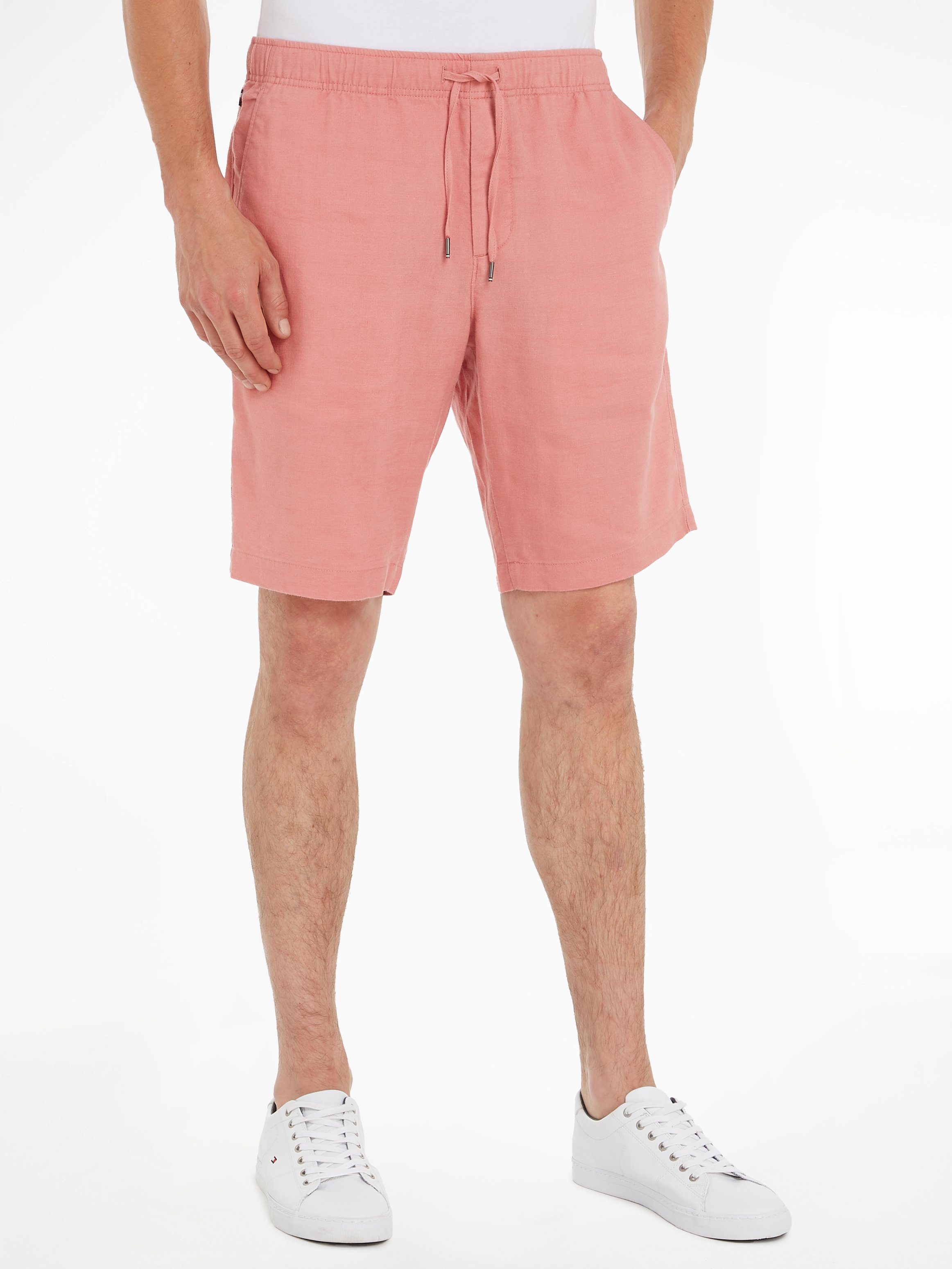 Tommy Hilfiger Short HARLEM PO DRWS LINEN met elastische taille