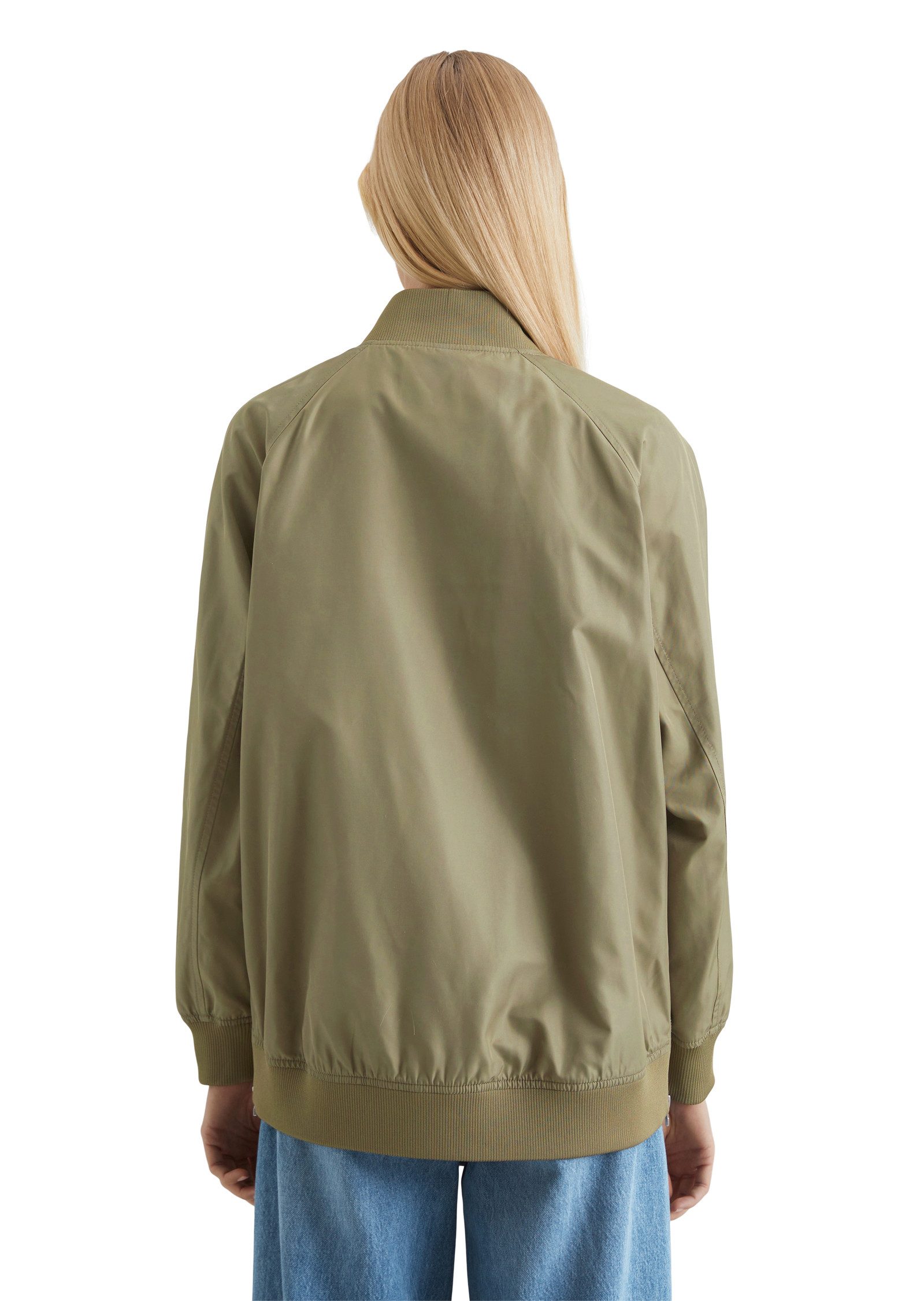 Marc O'Polo DENIM Blouson met edel glans, stijlvolle ritsen om de zijnaad te openen