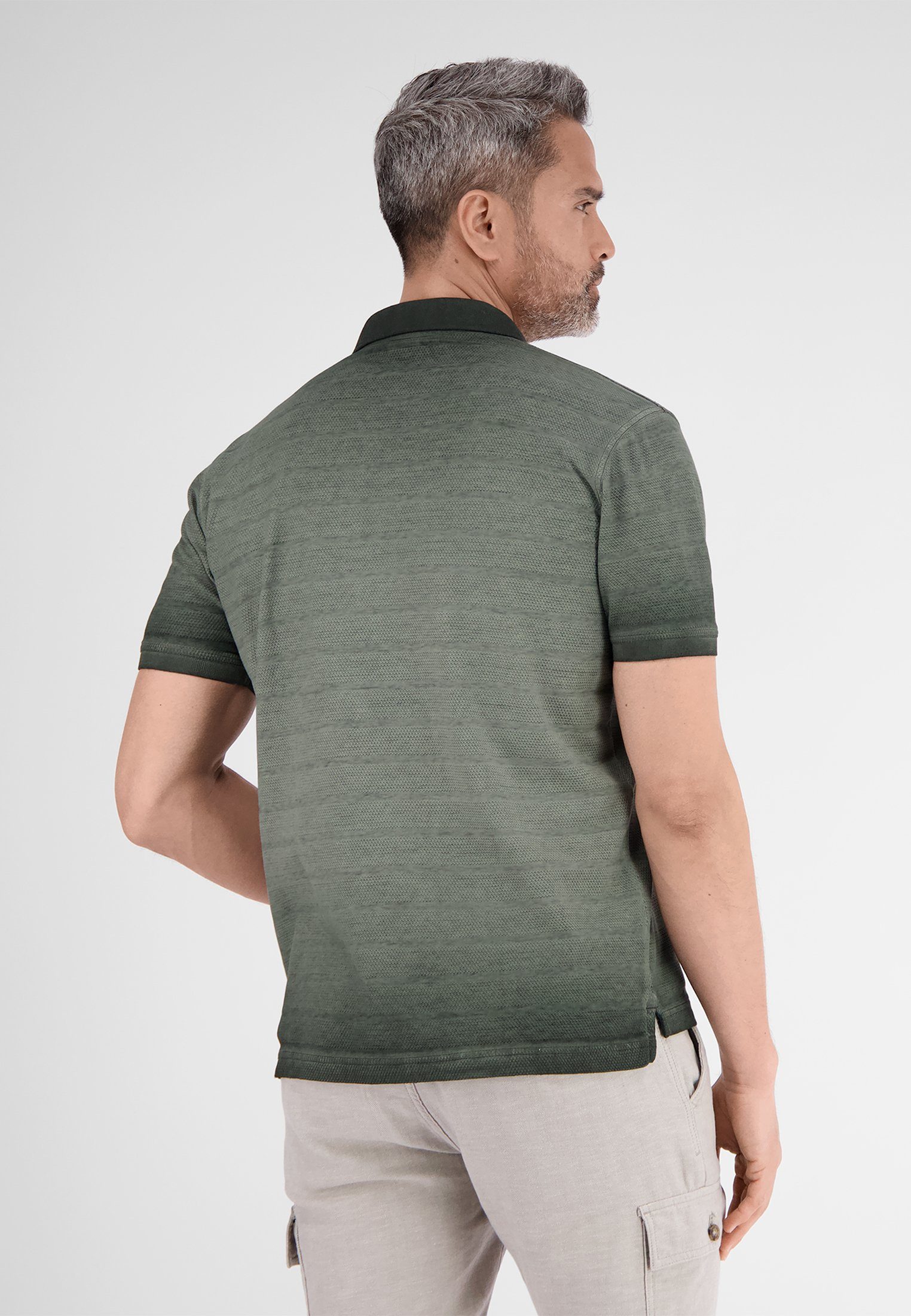 Lerros Poloshirt LERROS poloshirt, gestreept in structuurkwaliteit