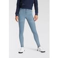 arizona skinny fit jeans ultra stretch highwaist met open zoom blauw