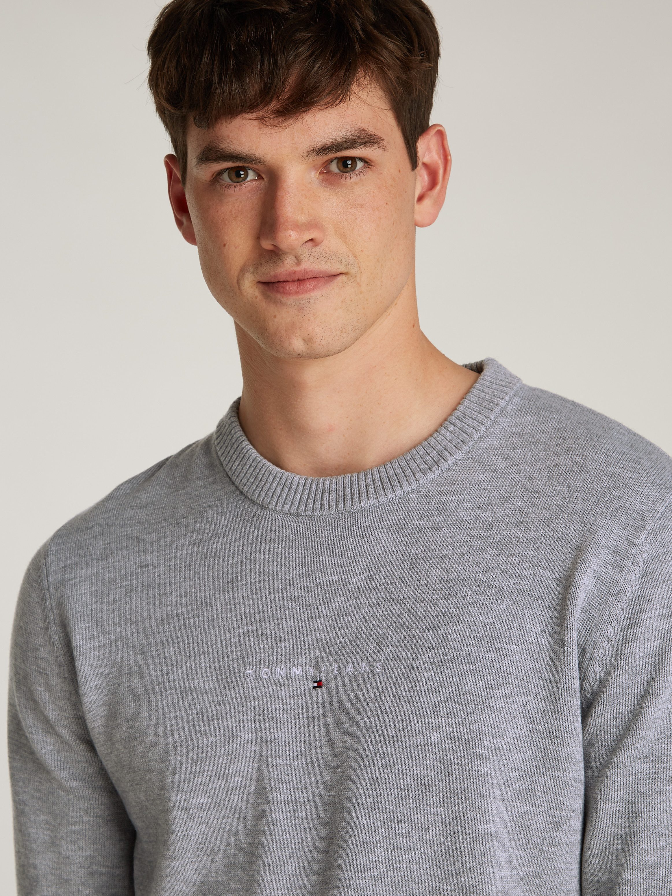 TOMMY JEANS Gebreide trui TJM LINEAR SMALL CHEST SWEATER