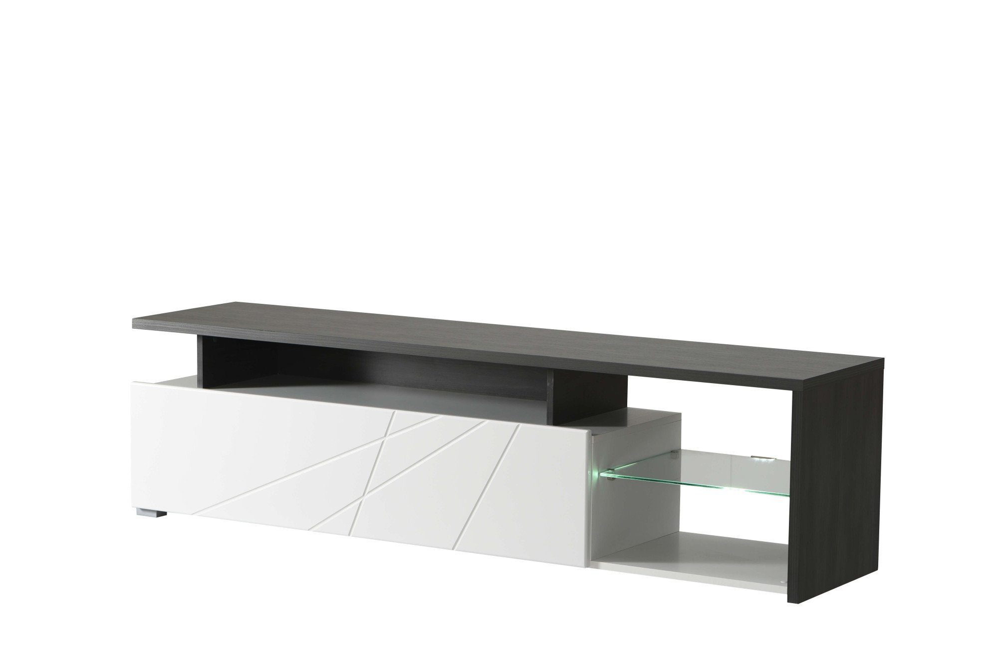 INOSIGN Tv-meubel Arctic TV-Board TV-kast, Br. 170 cm, met en zonder LED-verlichting, front met frezing