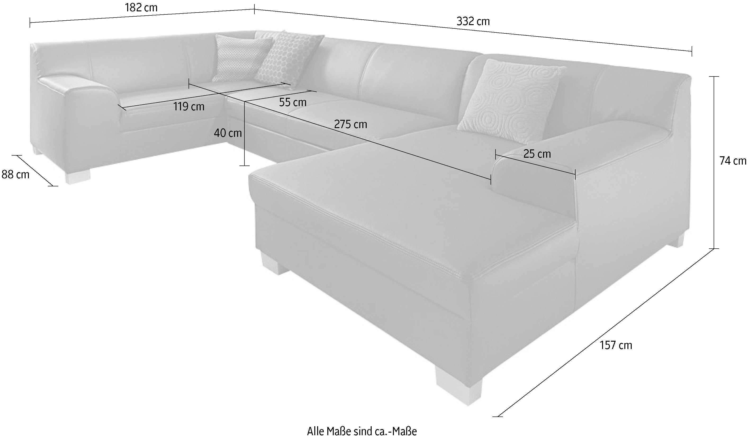 DOMO collection Zithoek Amando U-vorm