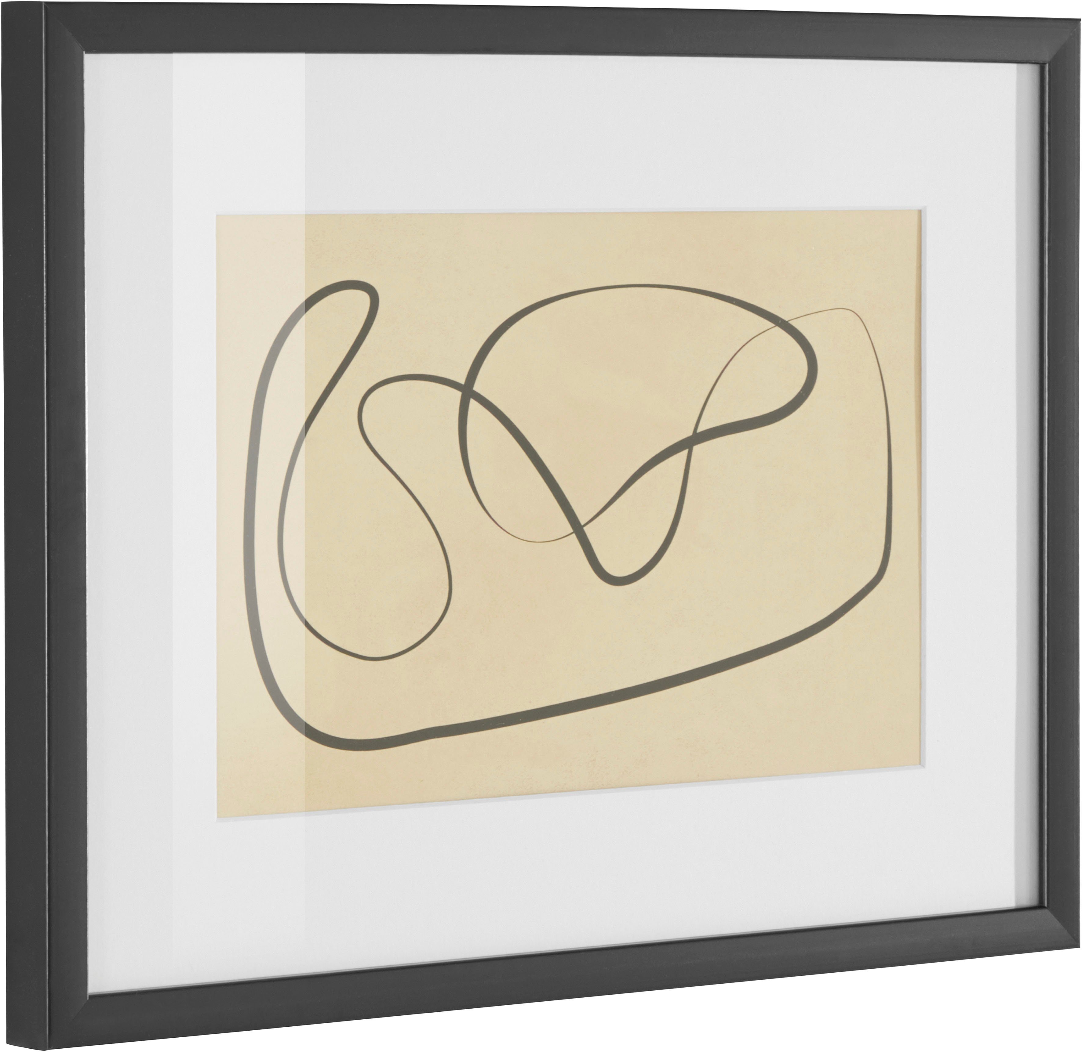 LeGer Home by Lena Gercke Wanddecoratie Abstract Poster, beige, ingelijst, minimalistisch (1 stuk)