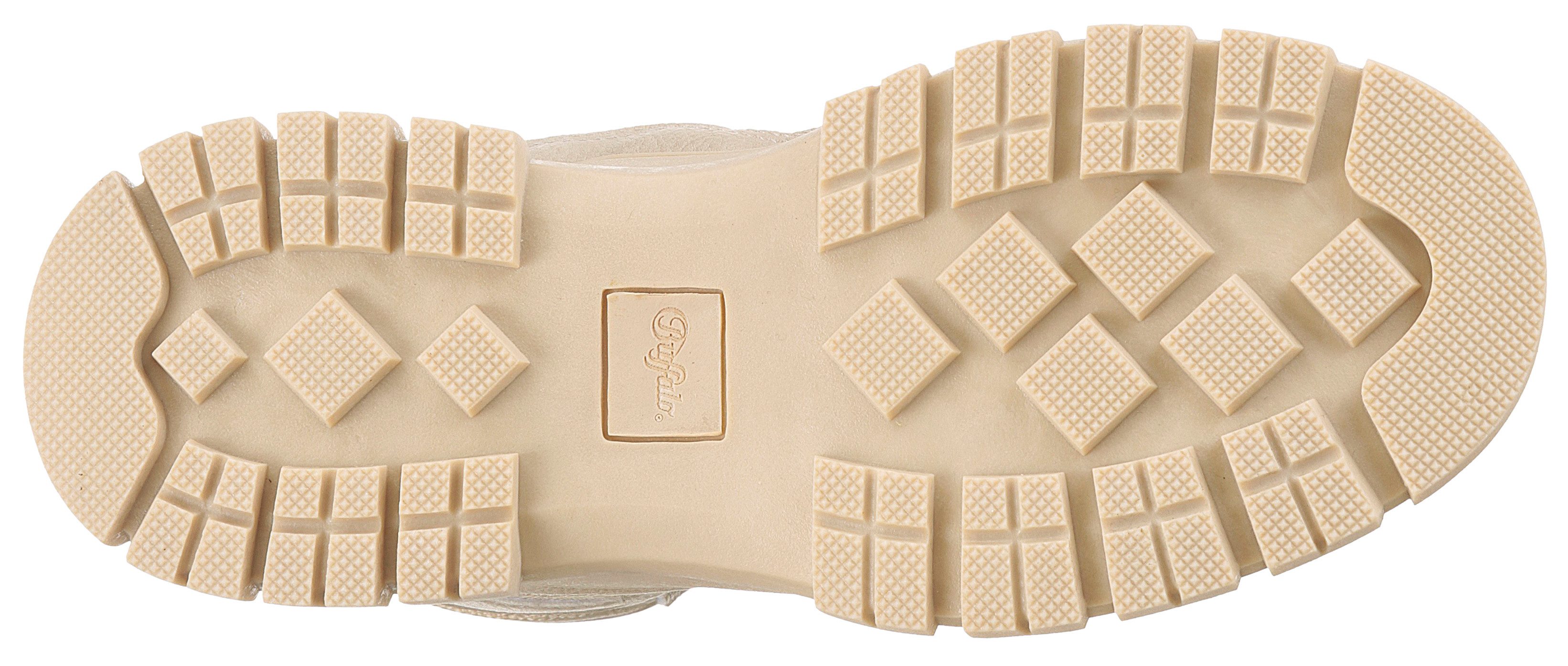 Buffalo Veterschoenen NOVA COM VEGAN enkellaars, high top sneaker, plateau hak, met memory foam