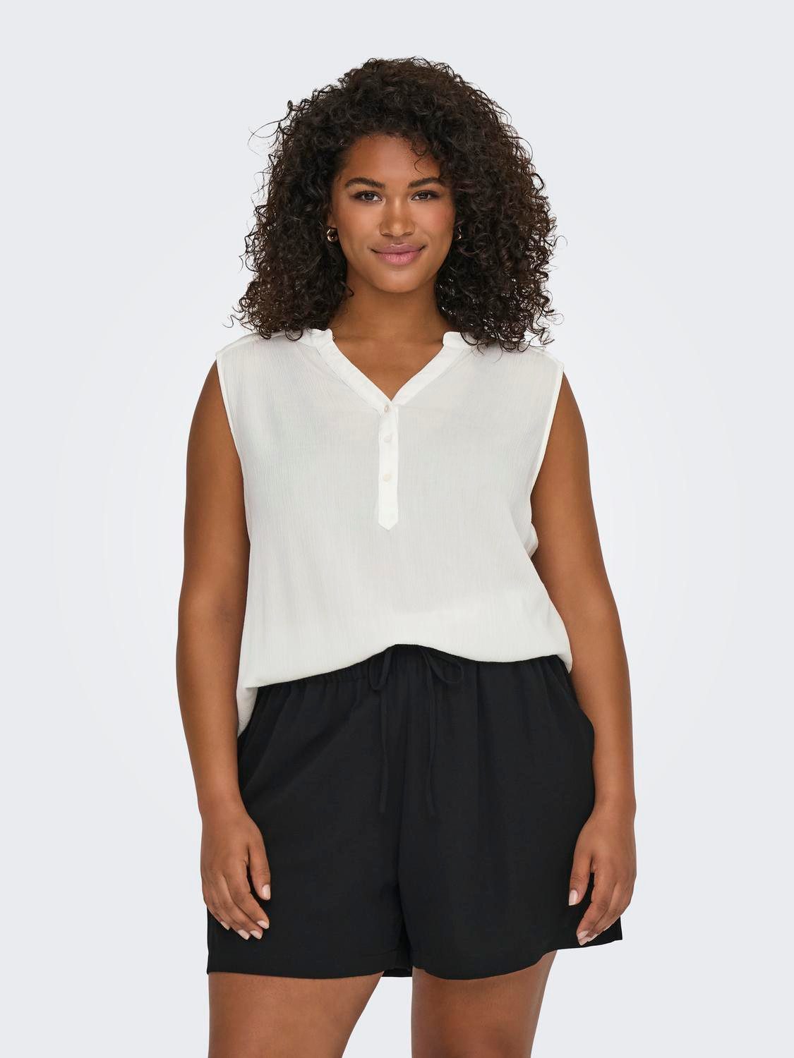 ONLY CARMAKOMA Shirttop CARJETTE LIFE S L TOP WVN NOOS