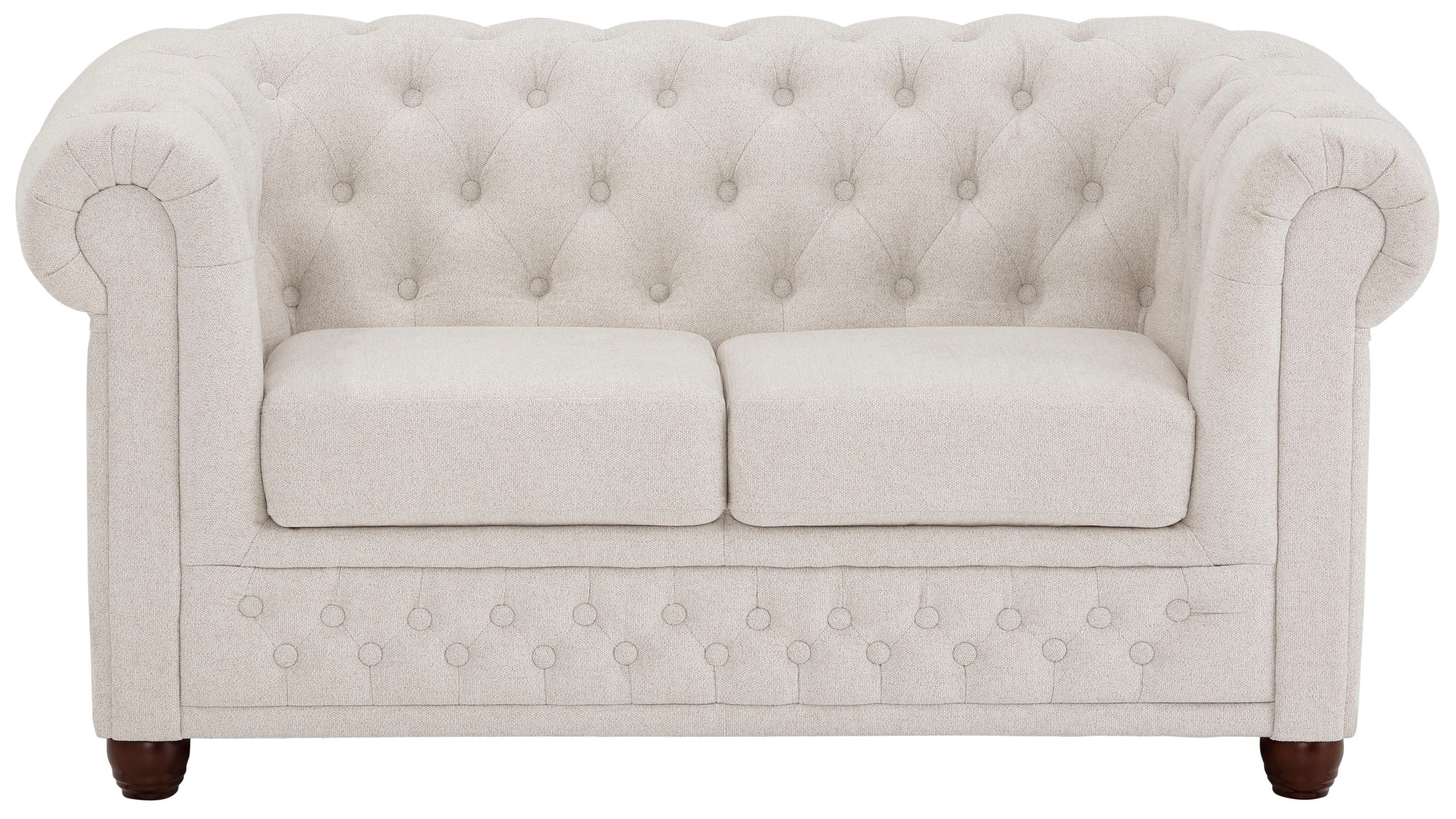Home affaire Chesterfield-bank New Castle met hoogwaardige capitonnage in chesterfield-design, bxdxh: 148x86x72