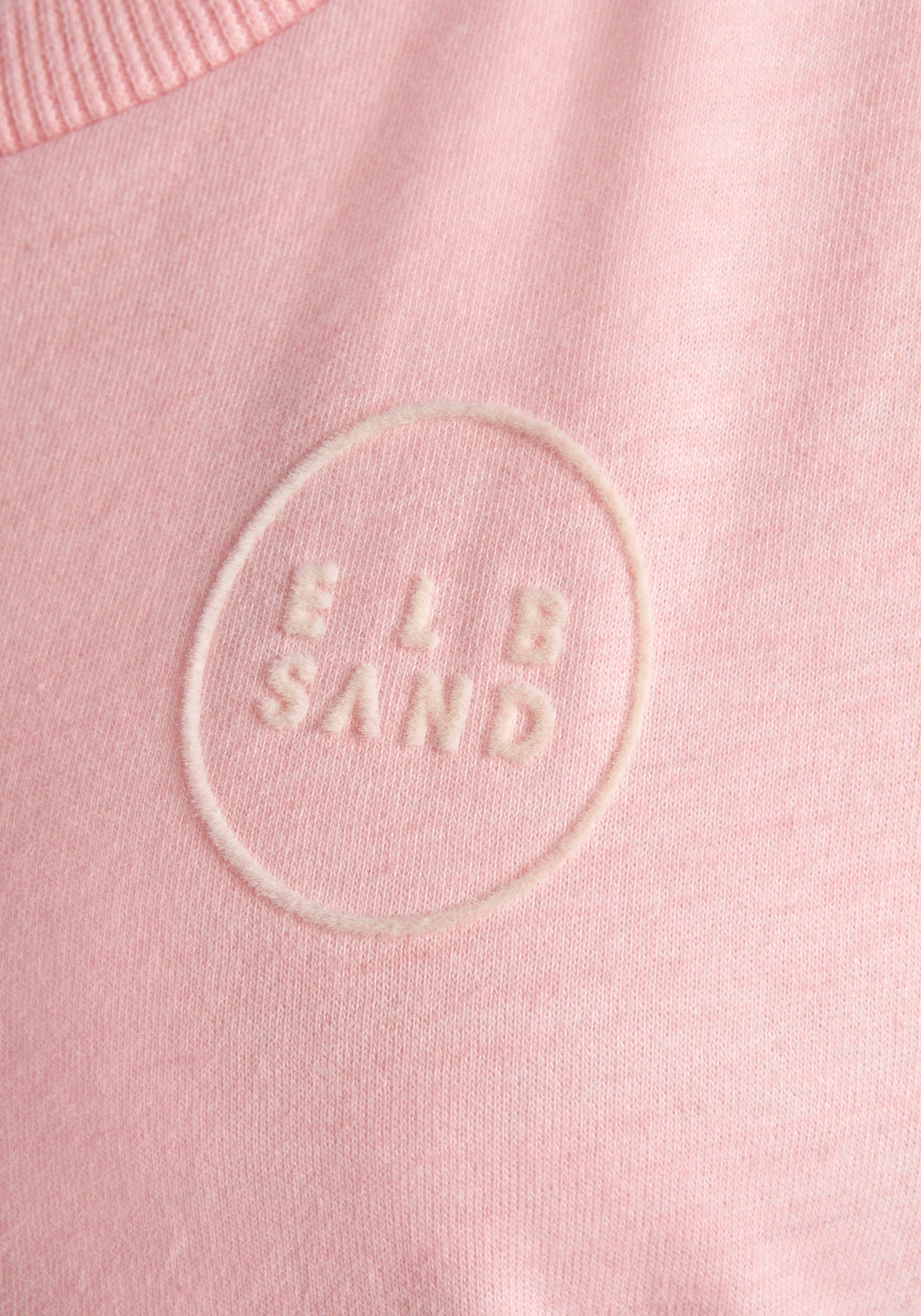 Elbsand T-shirt Ranva met logoprint shirt met korte mouwen van katoenmix sportief