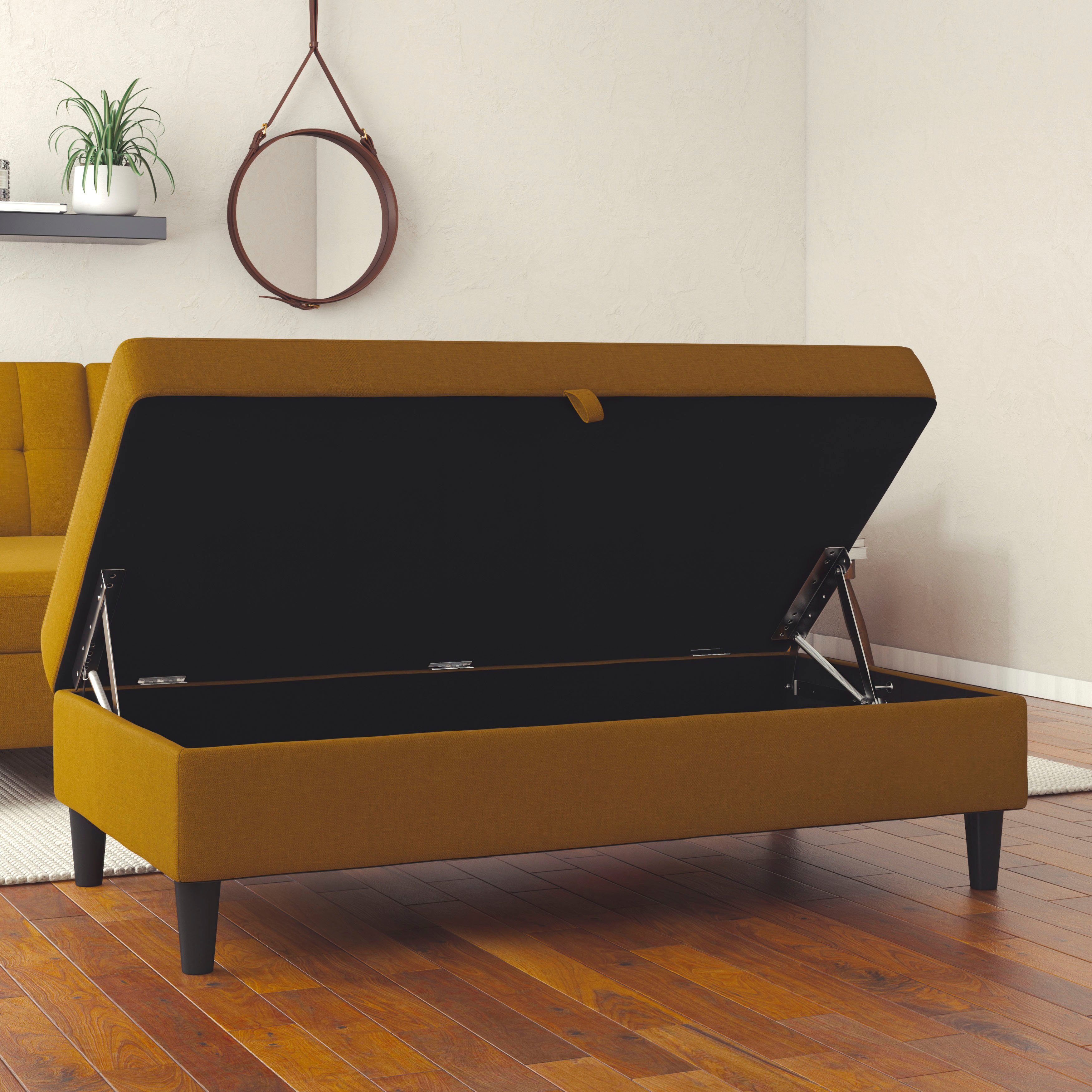 Dorel Home Hocker met bergruimte Hartford Hocker met bergruimte, vrij plaatsbaar, zithoogte 43 cm