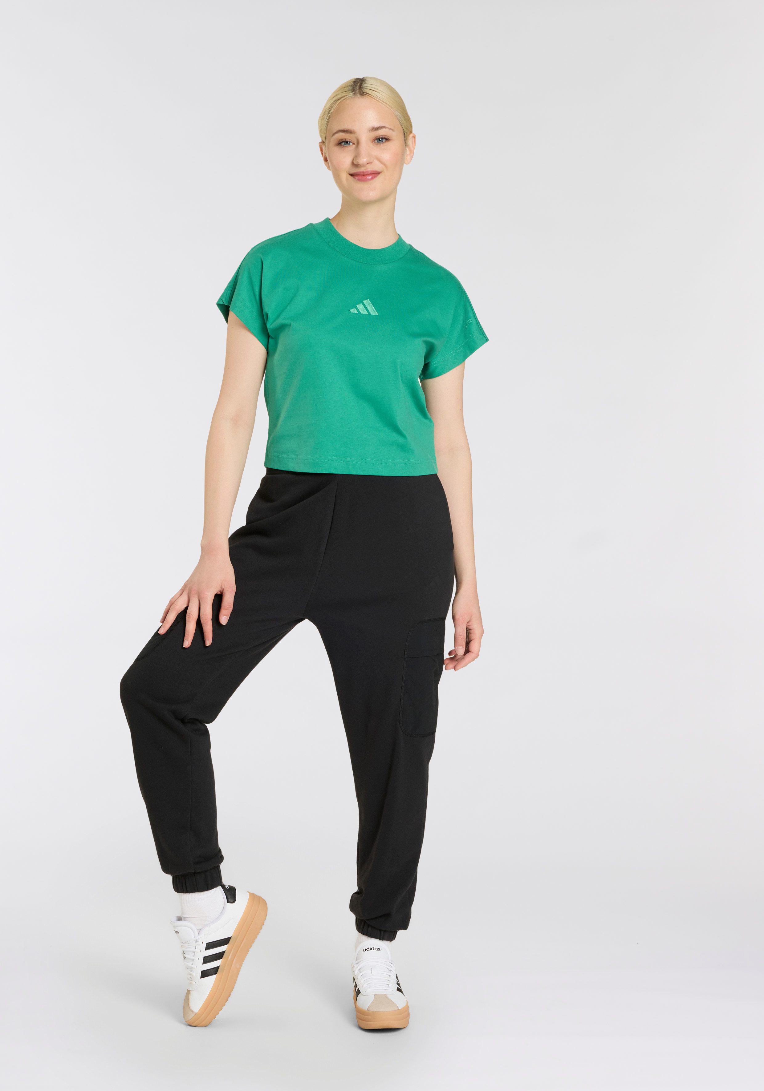 adidas Sportswear Sportbroek W CE G KN CARG (1-delig)