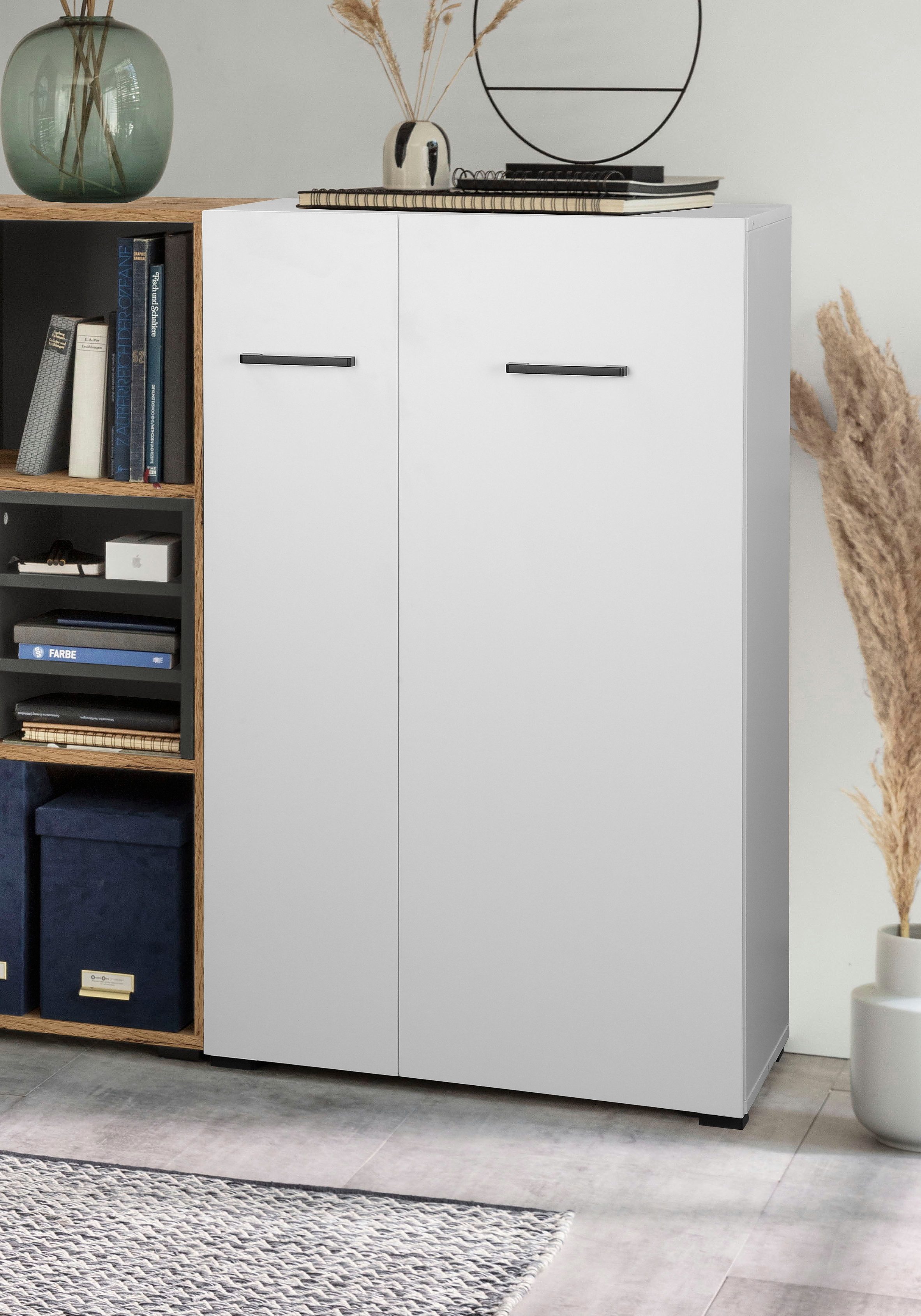 Places of Style Archiefkast Moid, multifunctionele kast, moderne commode met veel opbergruimte, afmetingen 64,5 x 41,5 x 106 cm