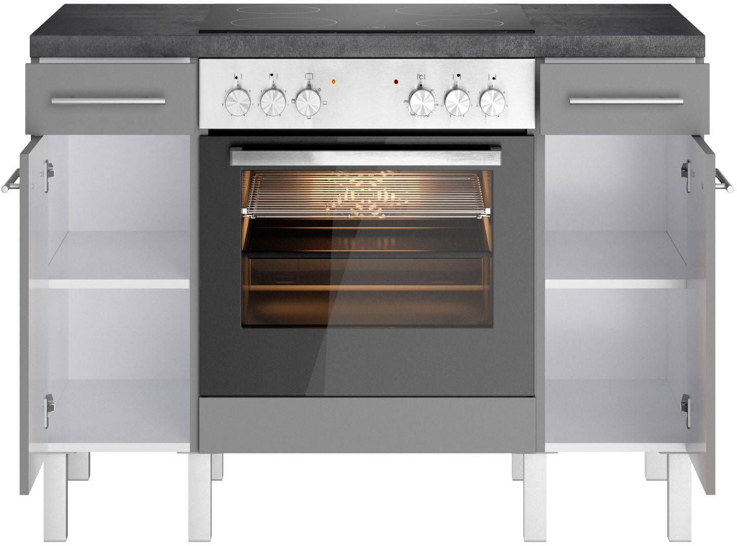 OPTIFIT Keuken Lilly Breedte 120, optioneel met elektrische apparaten