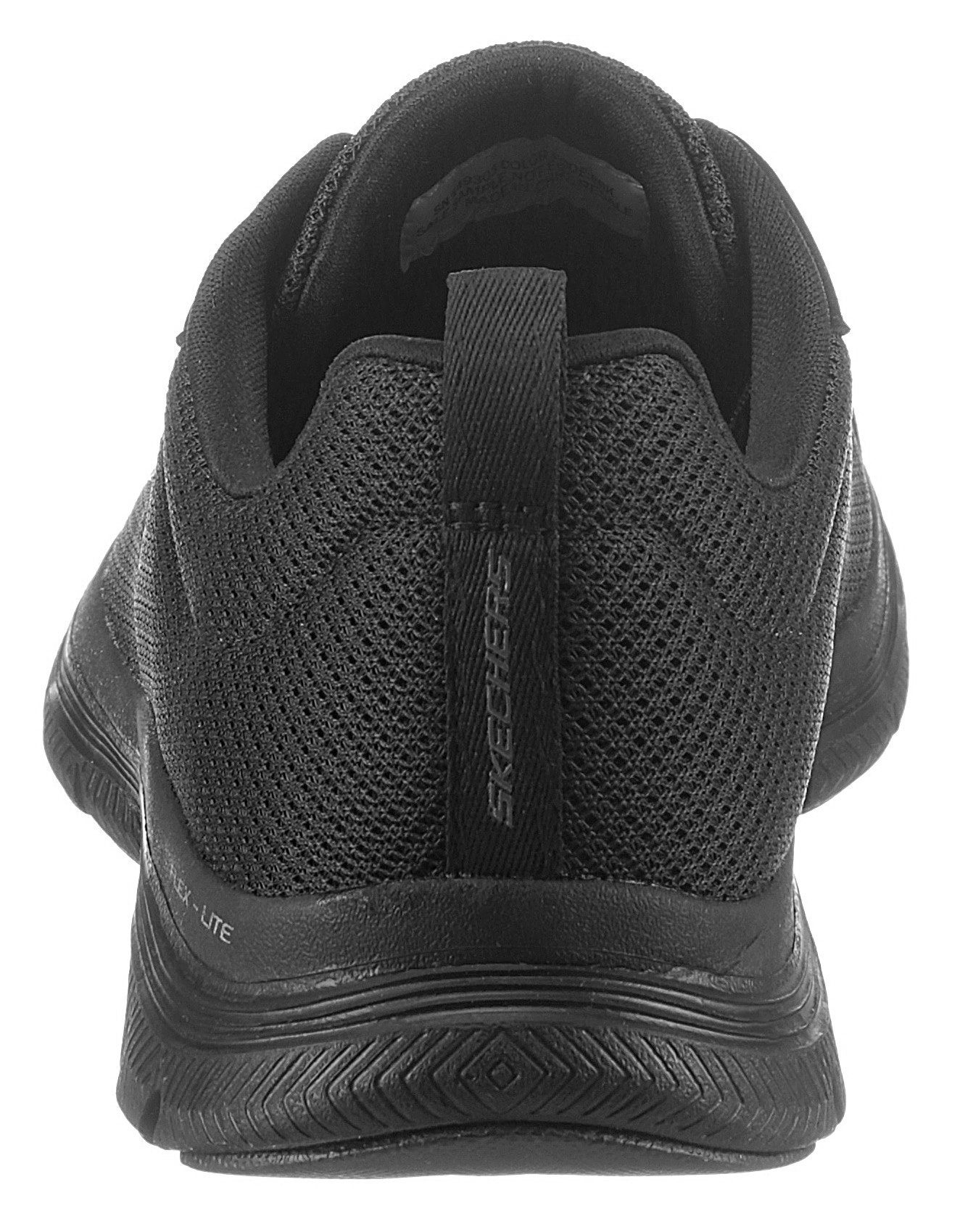 skechers sneakers flex appeal 4.0 brillinat view zwart