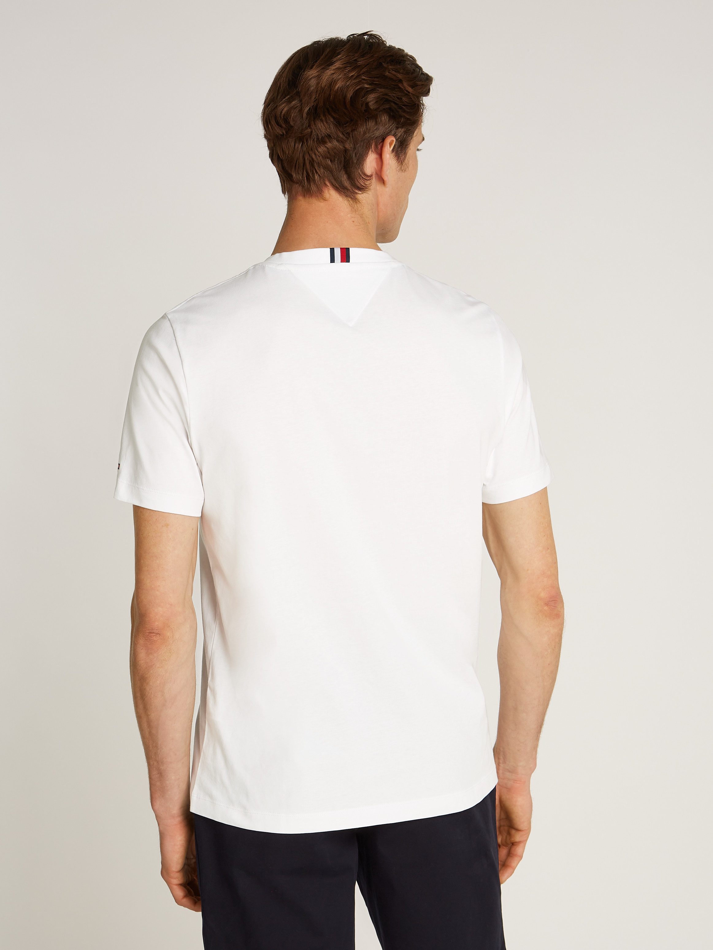 Tommy Hilfiger T-shirt SCRIPT LOGO TEE met opgestikt logo