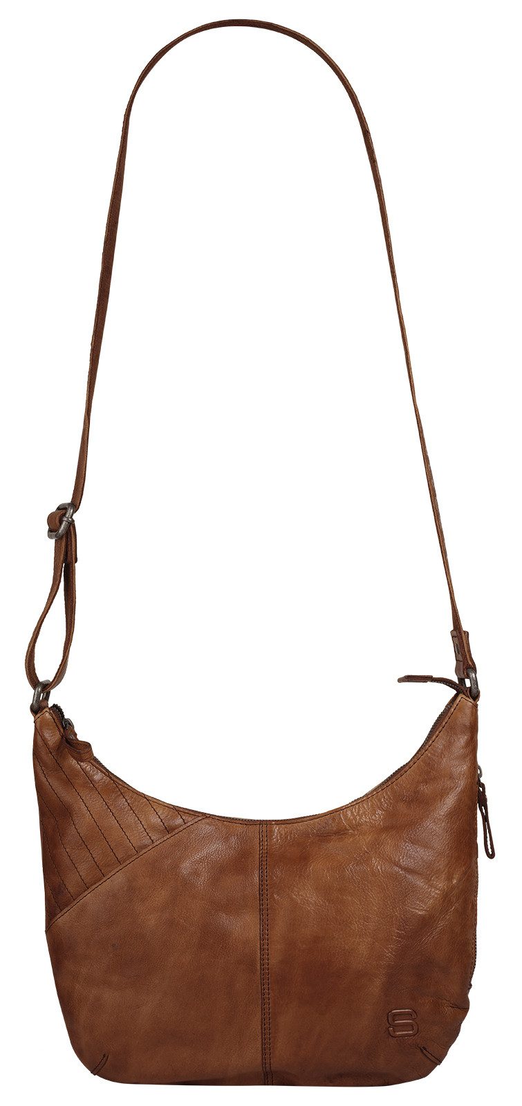 Spikes & Sparrow Schoudertas echt leder