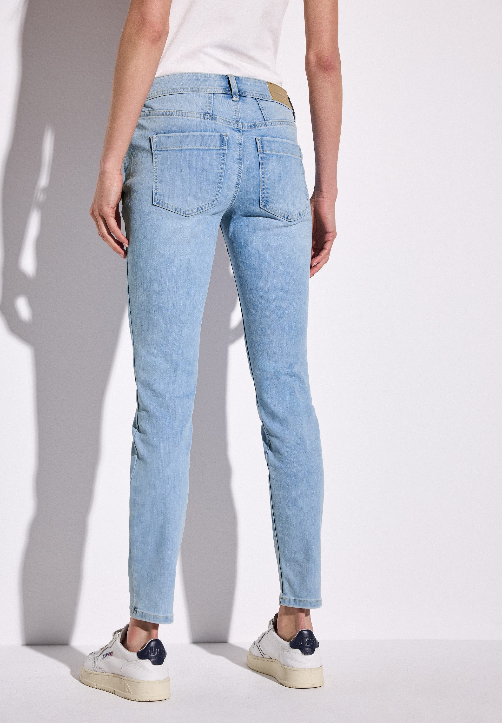 STREET ONE Slim fit jeans Style York in five-pocketsstijl