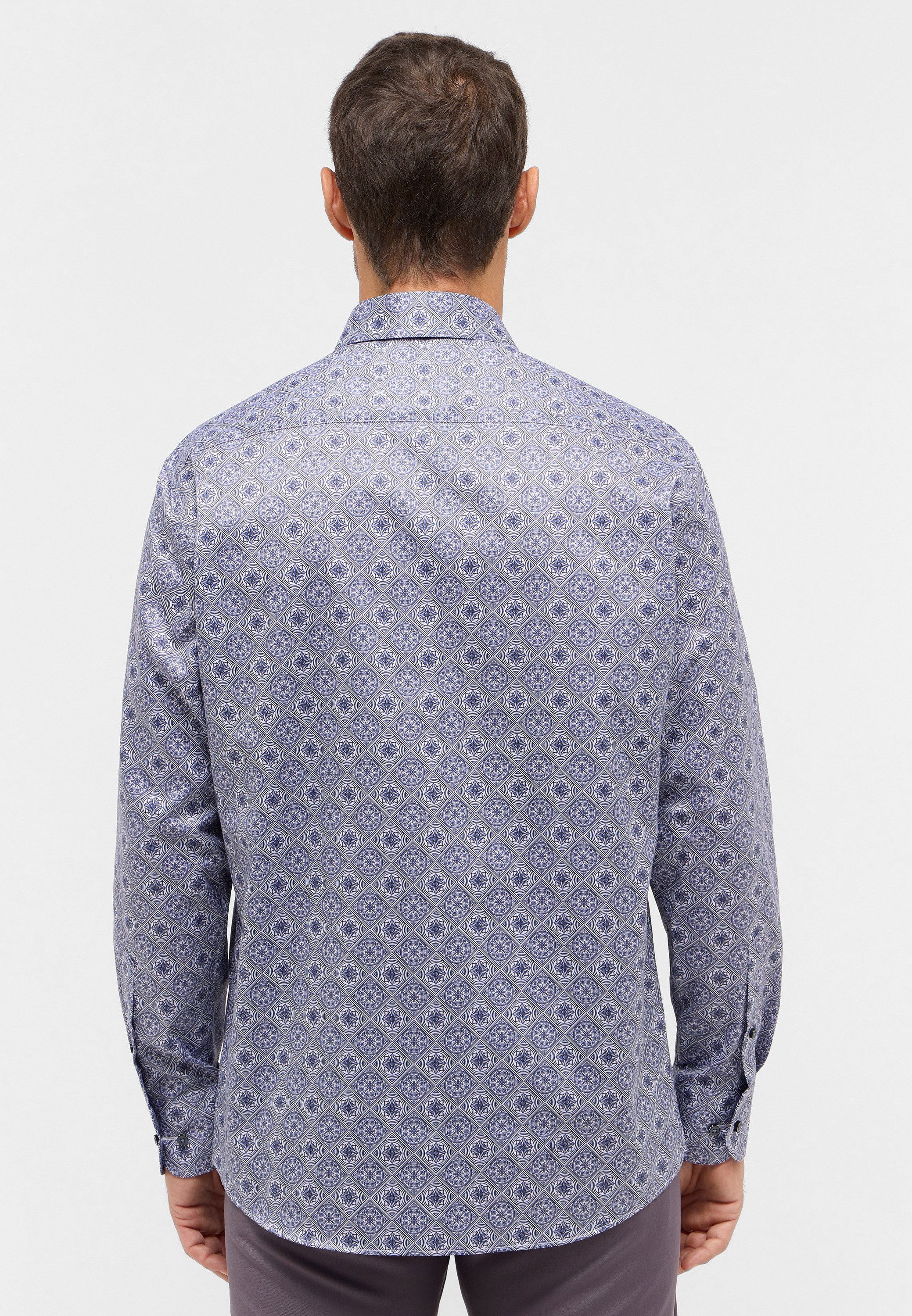 Eterna Overhemd met lange mouwen Comfort fit NON IRON (strijkvrij)