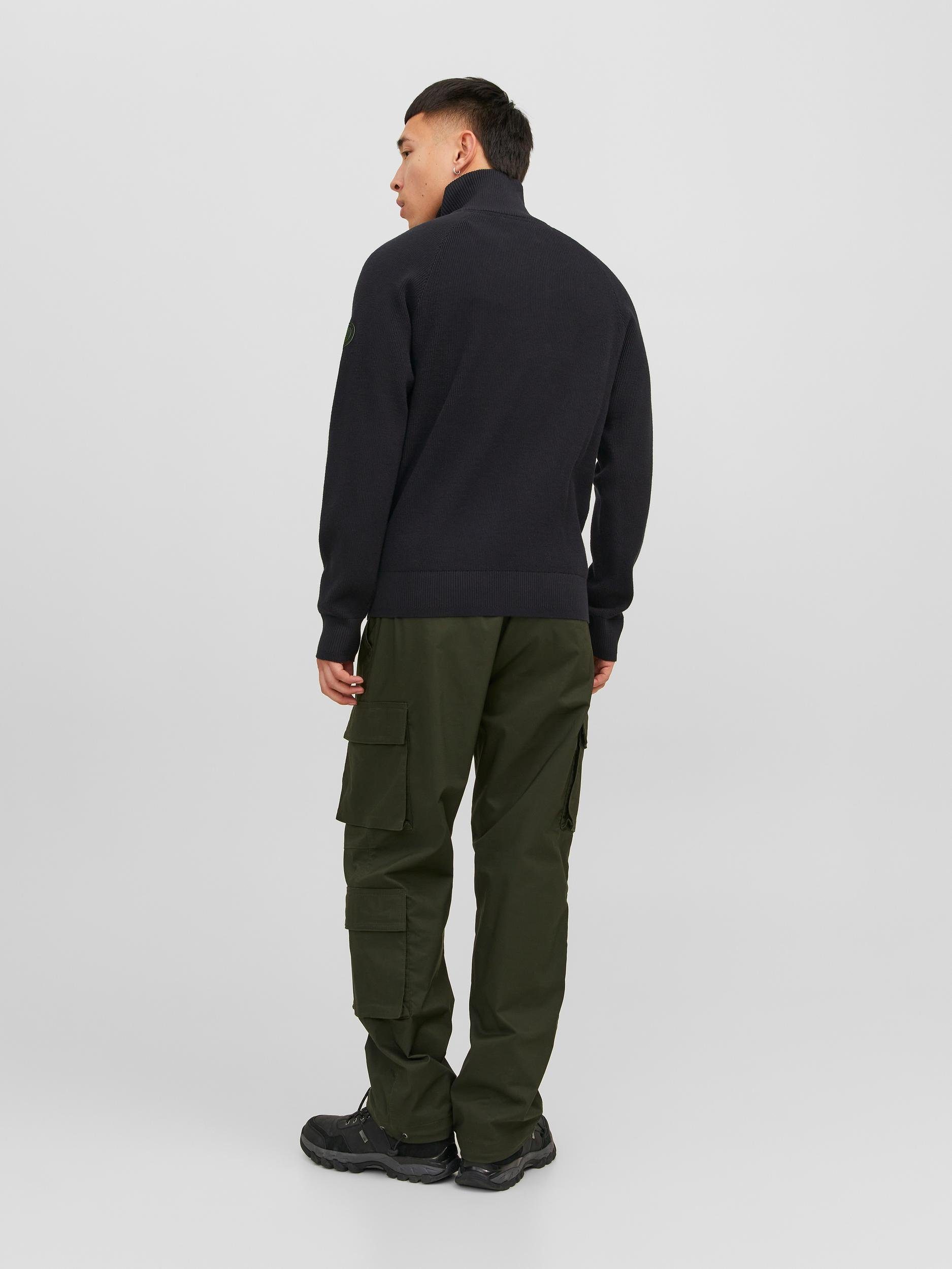 Jack & Jones Trui met staande kraag JCOFILO KNIT HALF ZIP SN