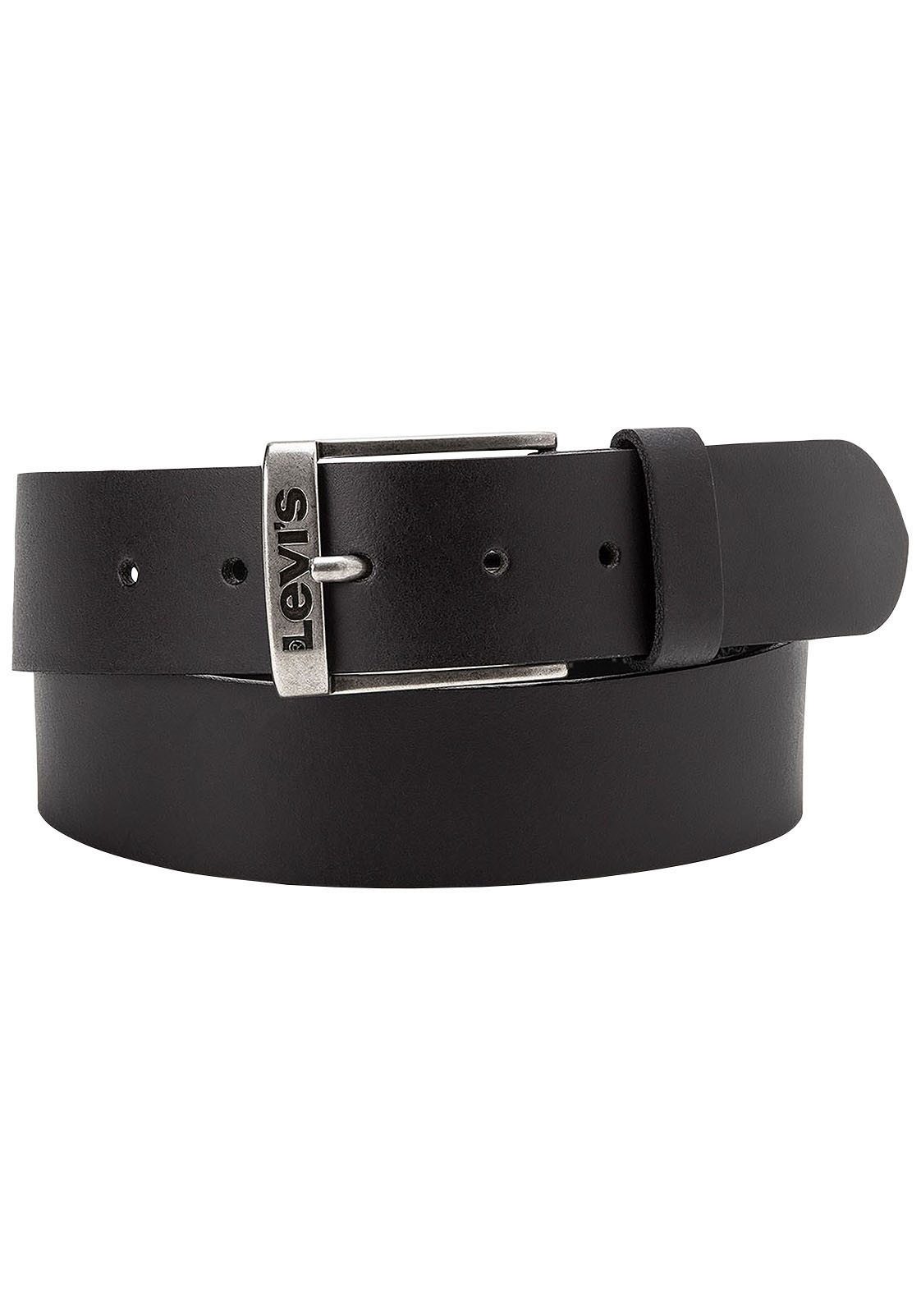 Levi's® Leren riem NEW DUNCAN met een gestempeld logo op de gesp