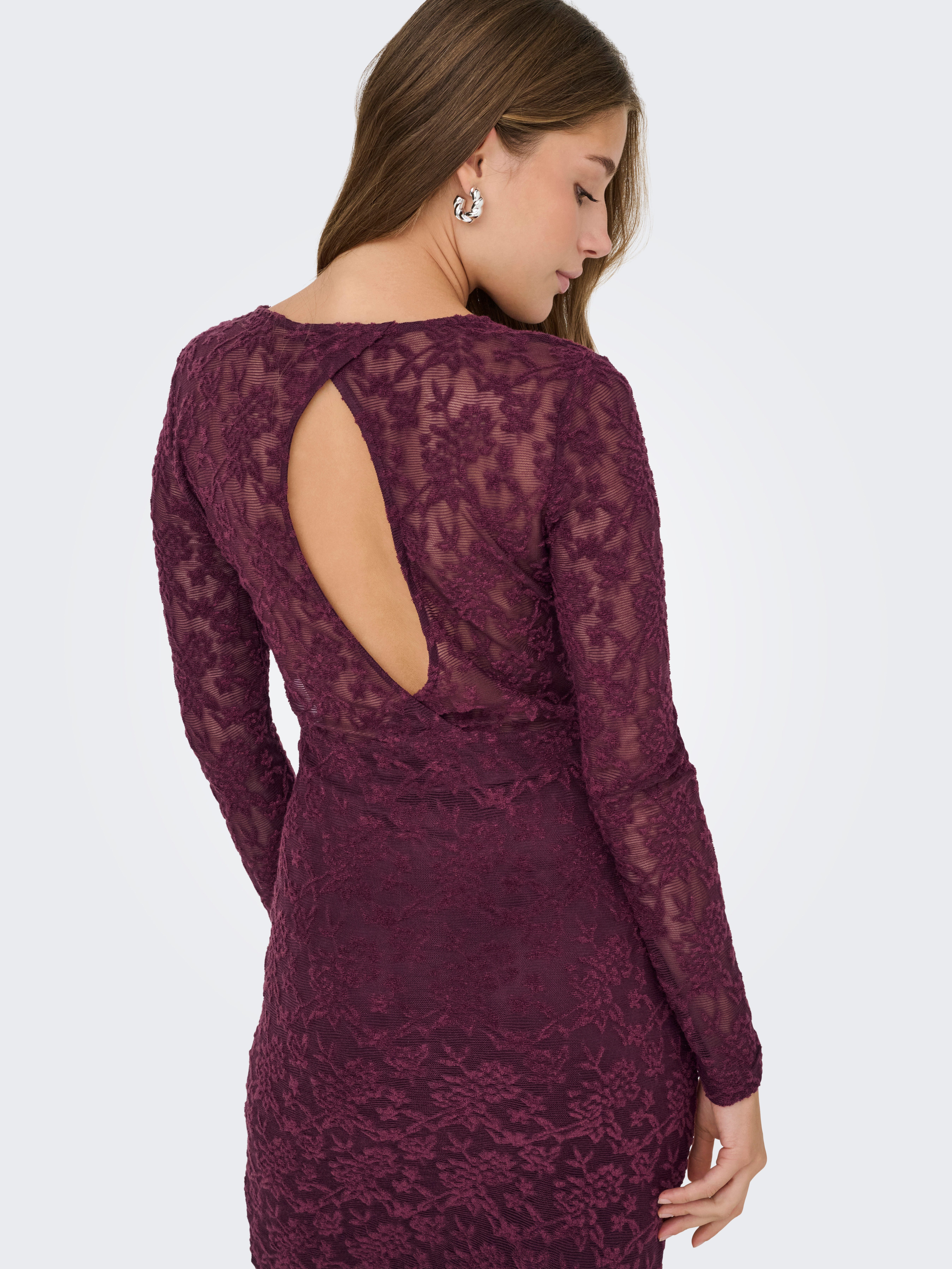 Only Mini-jurk ONLBLAISE L/S O-NECK DRESS JRS