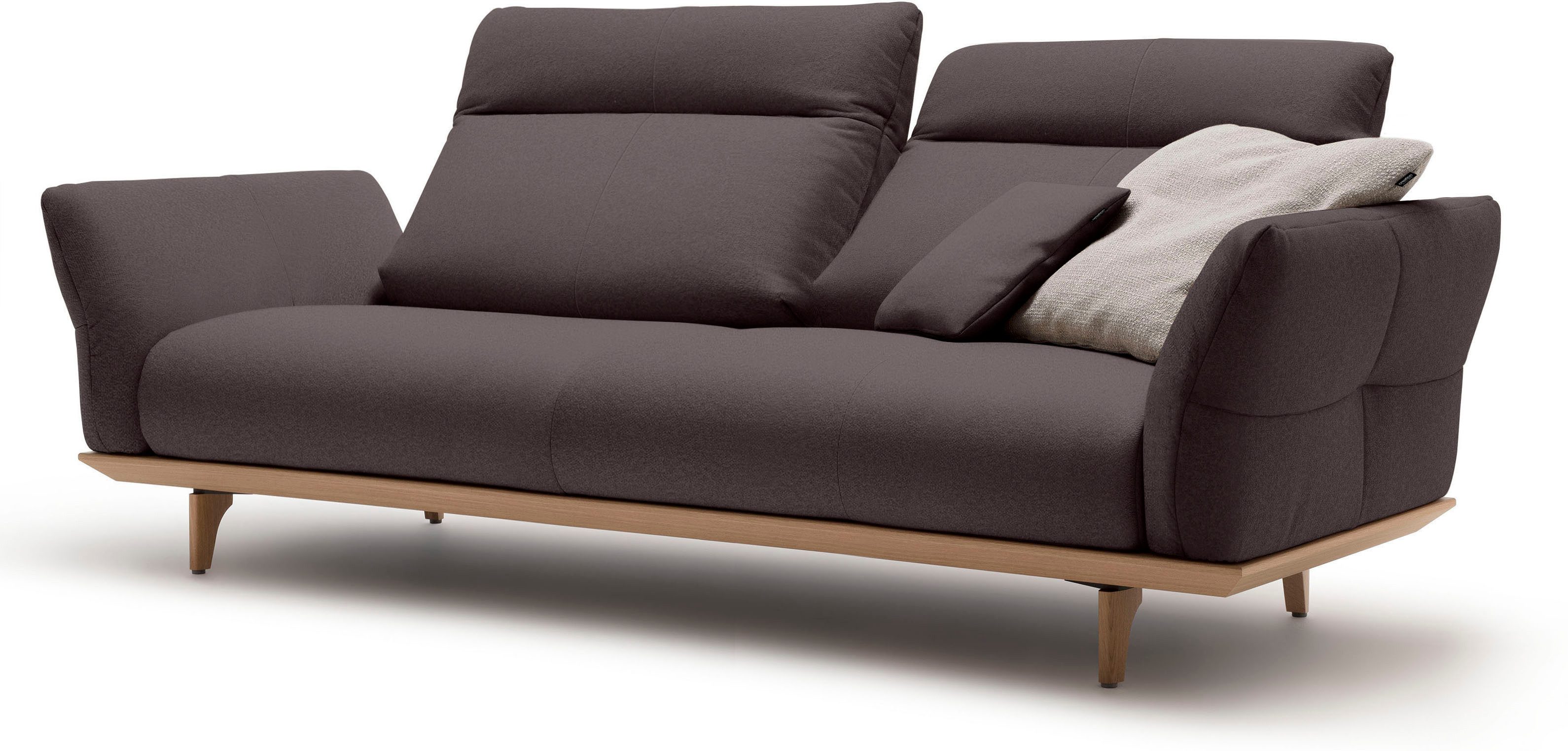 Creation BY ROLF BENZ 3-zitsbank Hs.460 Onderstel in eiken, poten in natuurlijk eiken, breedte 208 cm