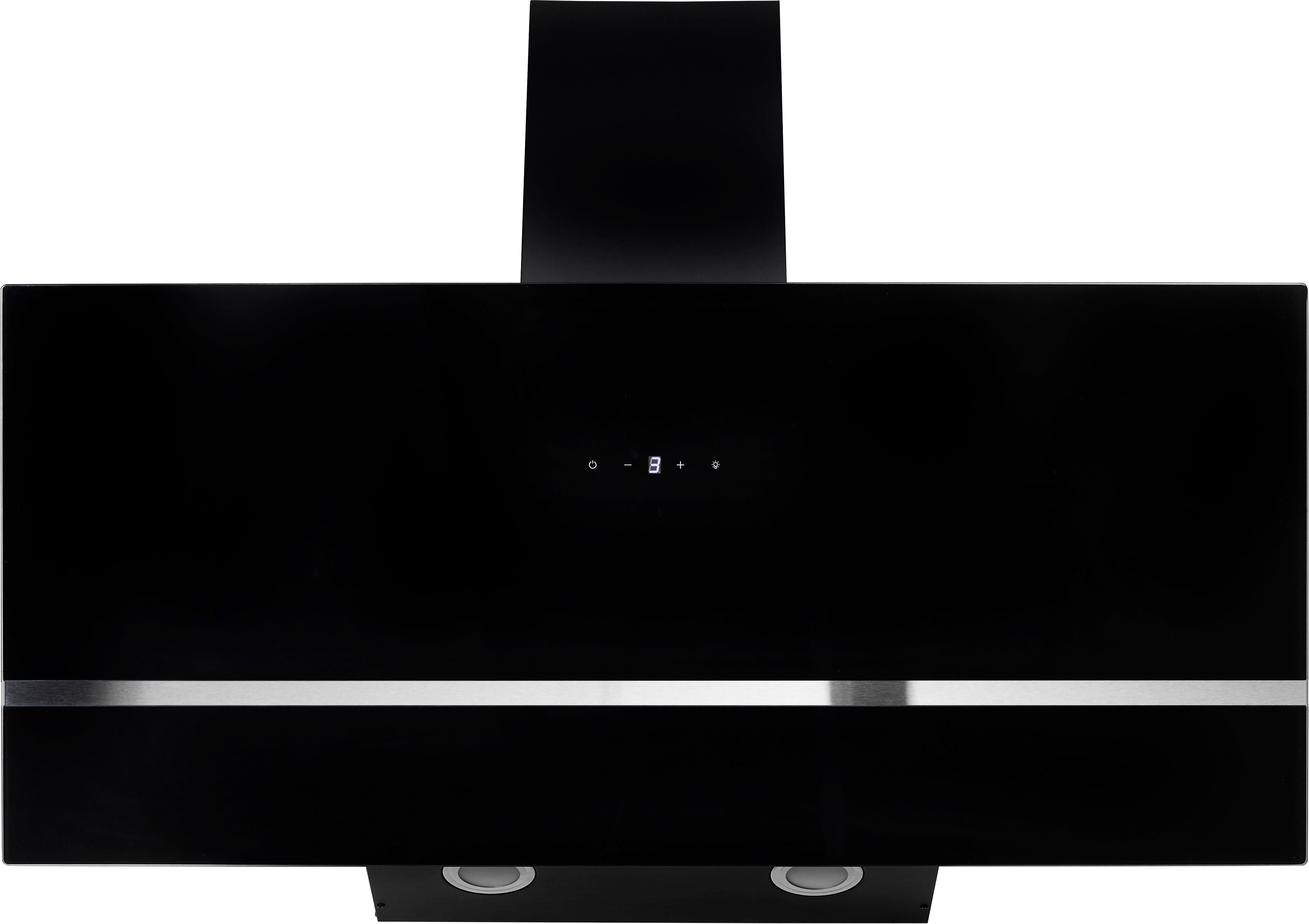 RESPEKTA Schuine wandkap CH 24090 SAM 90 cm, 3 vermogensniveaus, led-verlichting, geschikt voor afzuiging en recirculatie