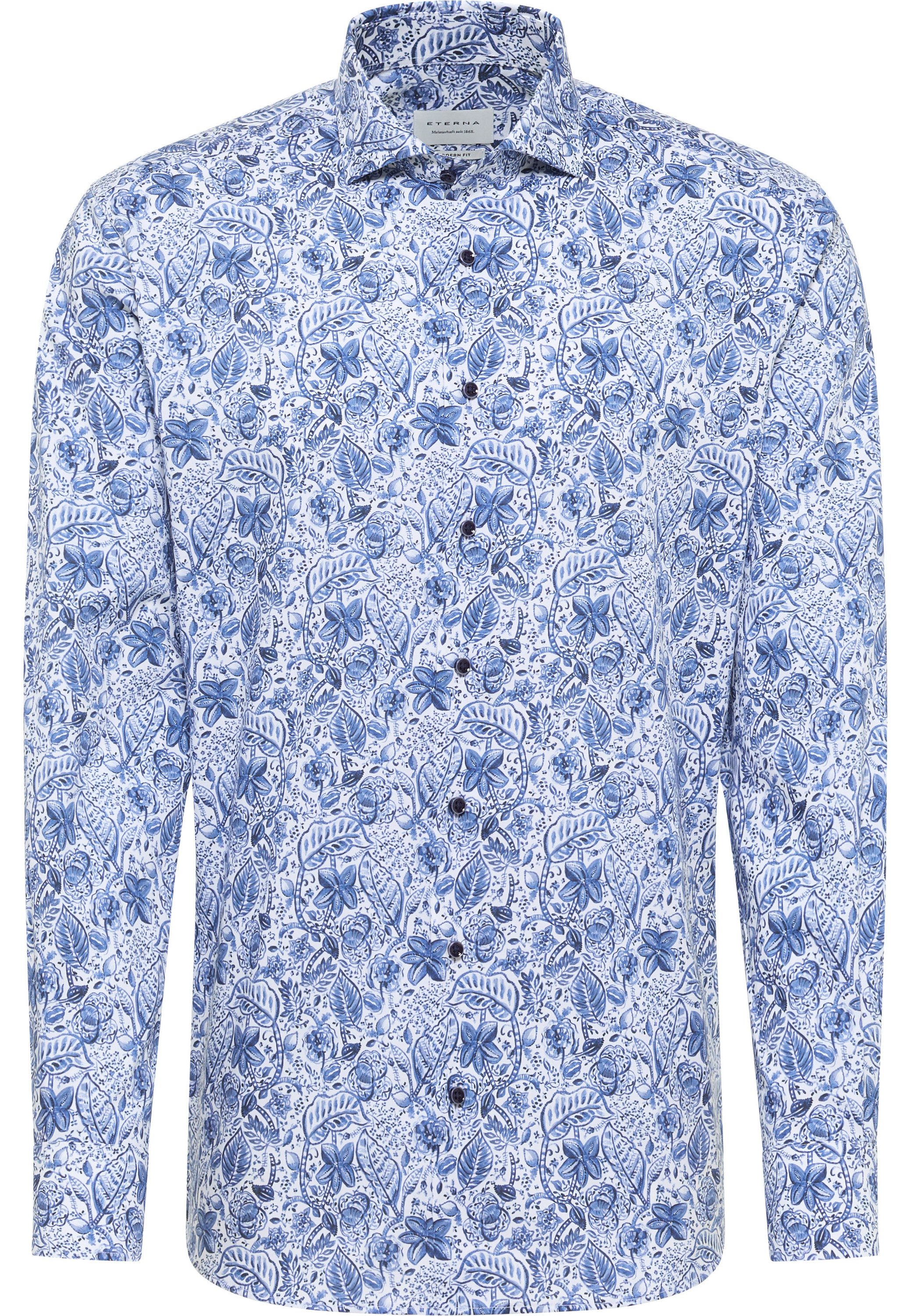 Eterna Overhemd met lange mouwen MODERN FIT NON IRON (strijkvrij)