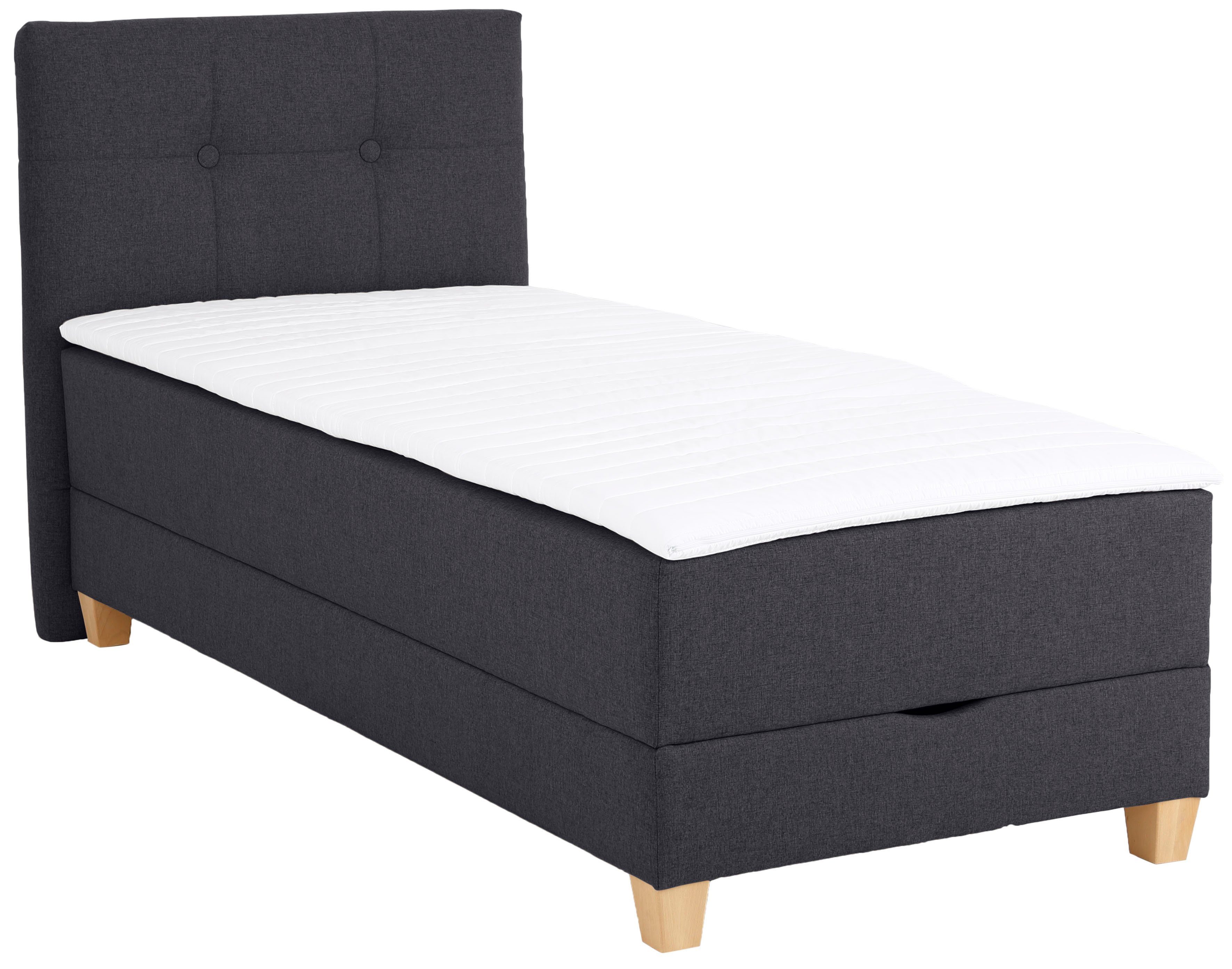 Home affaire Boxspring Lonrai in h2, h3 & h4 en xxl - verlengde 220 cm kiesbaar, incl. topper