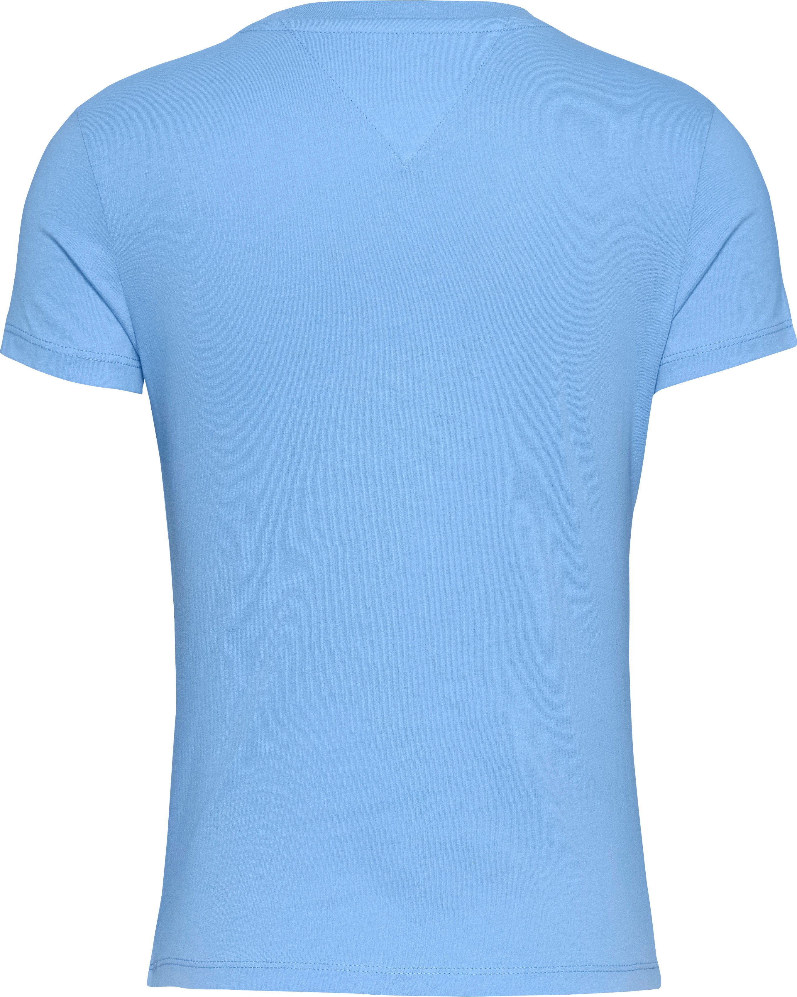 TOMMY JEANS T-shirt met logoprint op borsthoogte