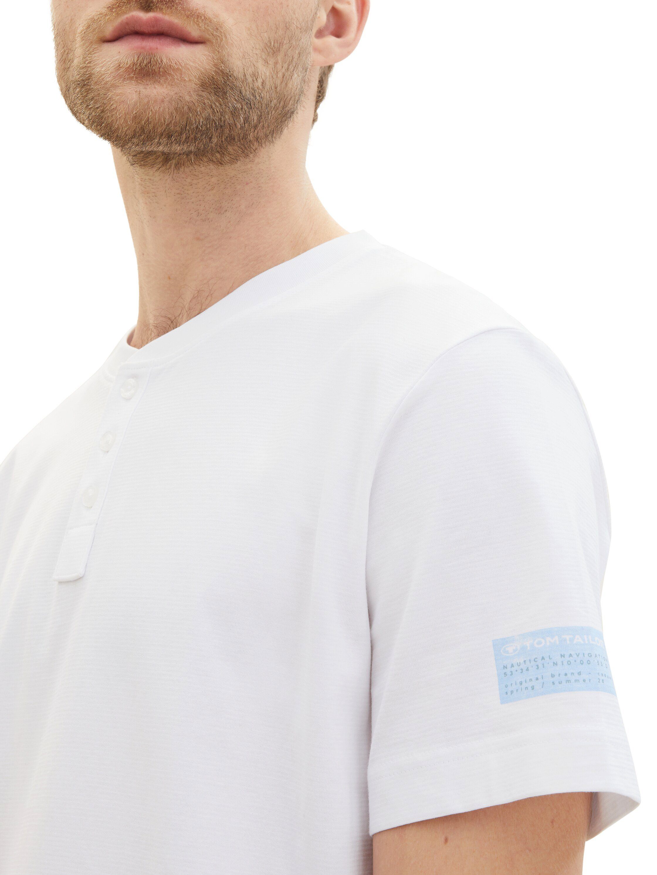 Tom Tailor Henleyshirt met knoopsluiting