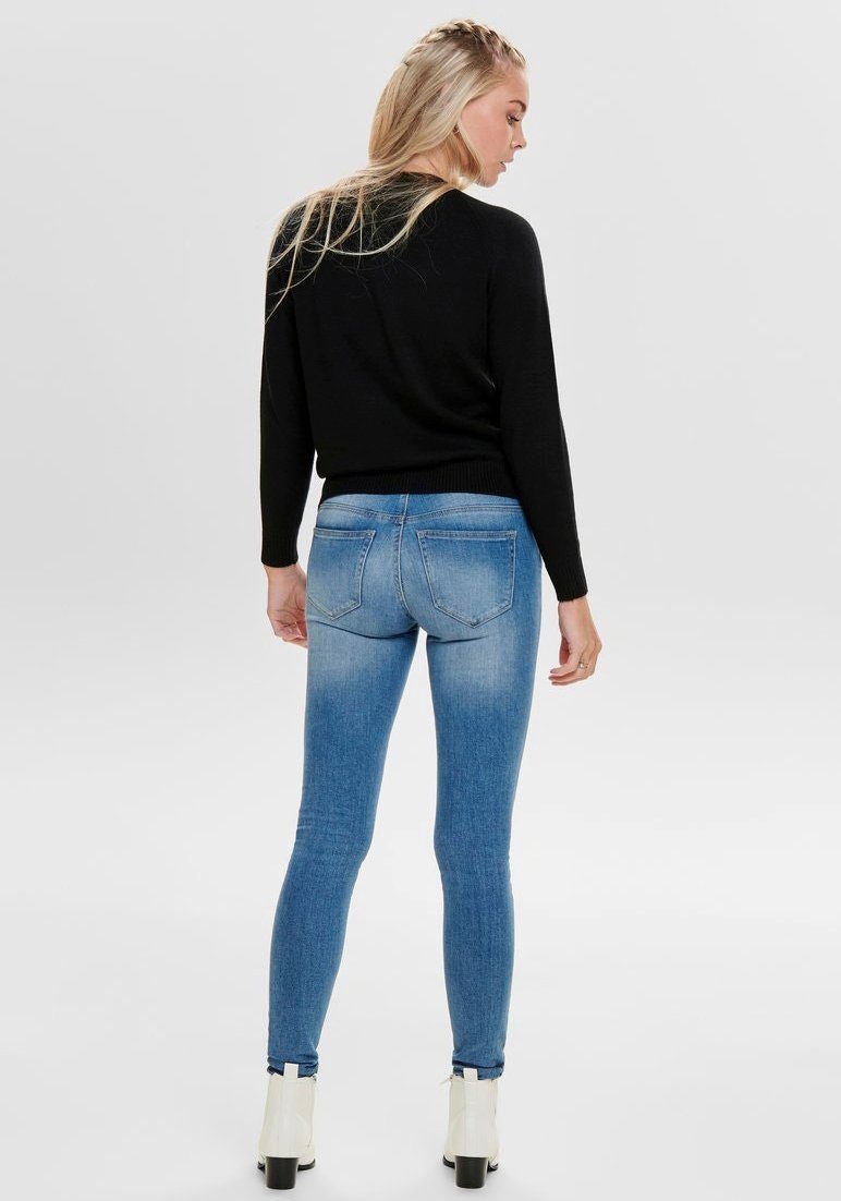 Only Trui met ronde hals ONLLESLY KINGS in gemêleerde look