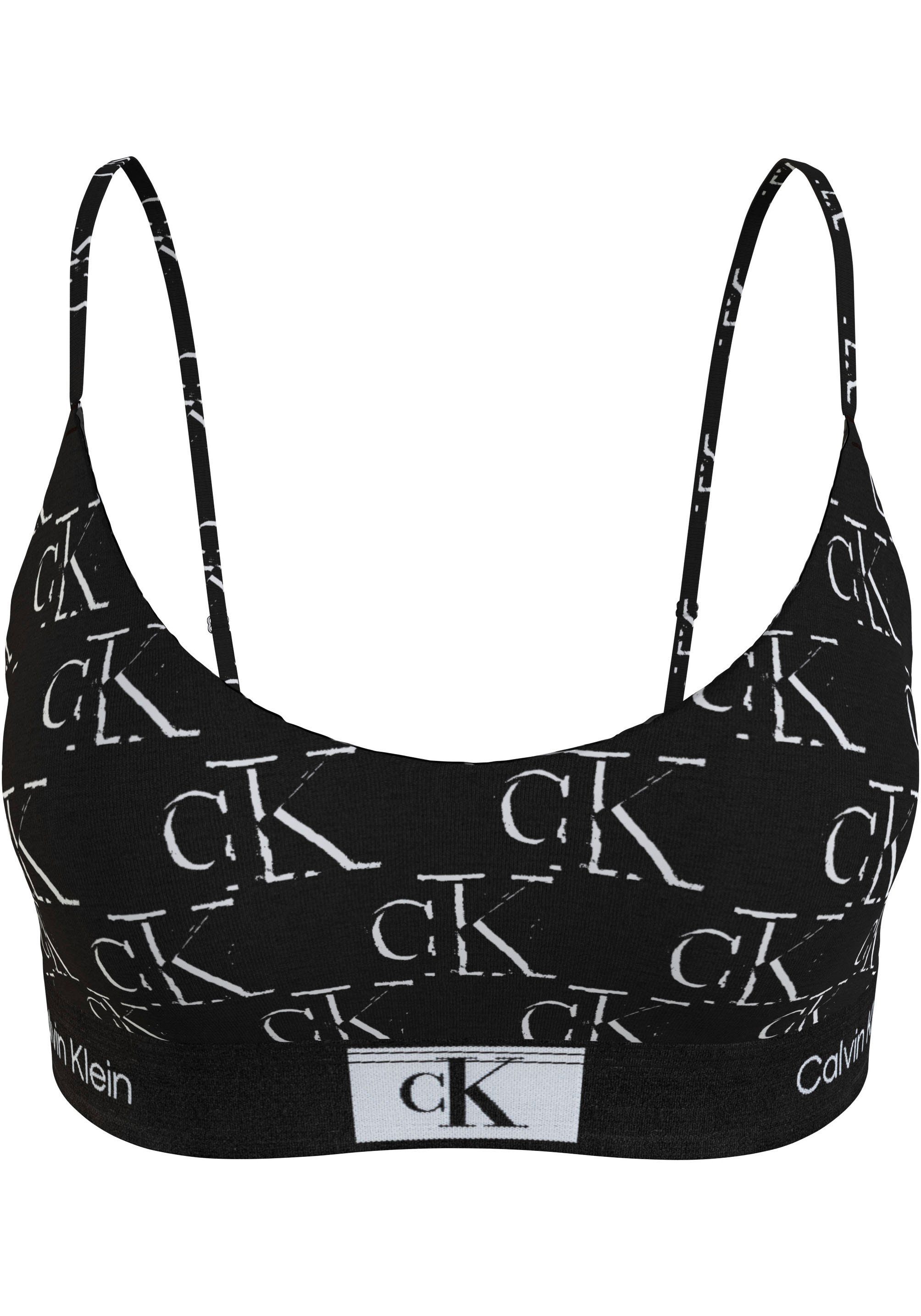 Calvin Klein Bralette UNLINED BRALETTE met klassieke tailleband met ck logo