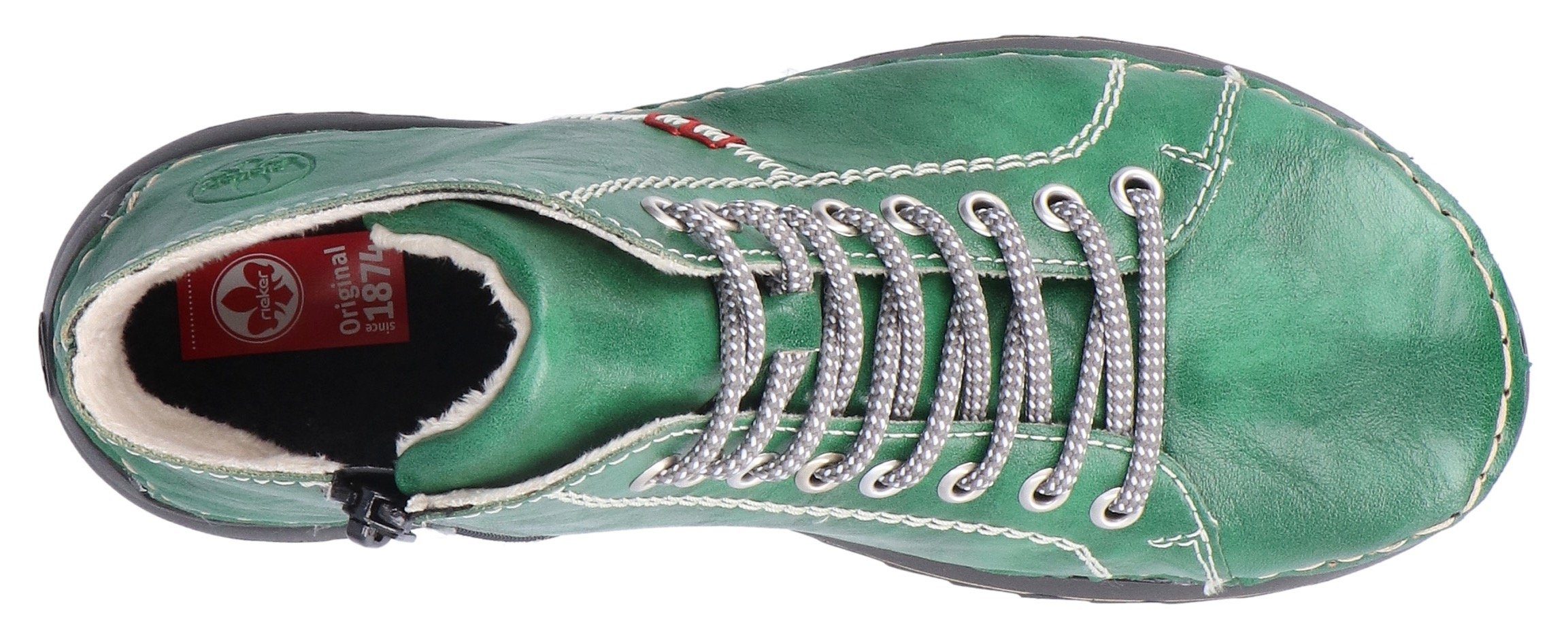 Rieker Hoge veterschoenen met modieuze profielzool