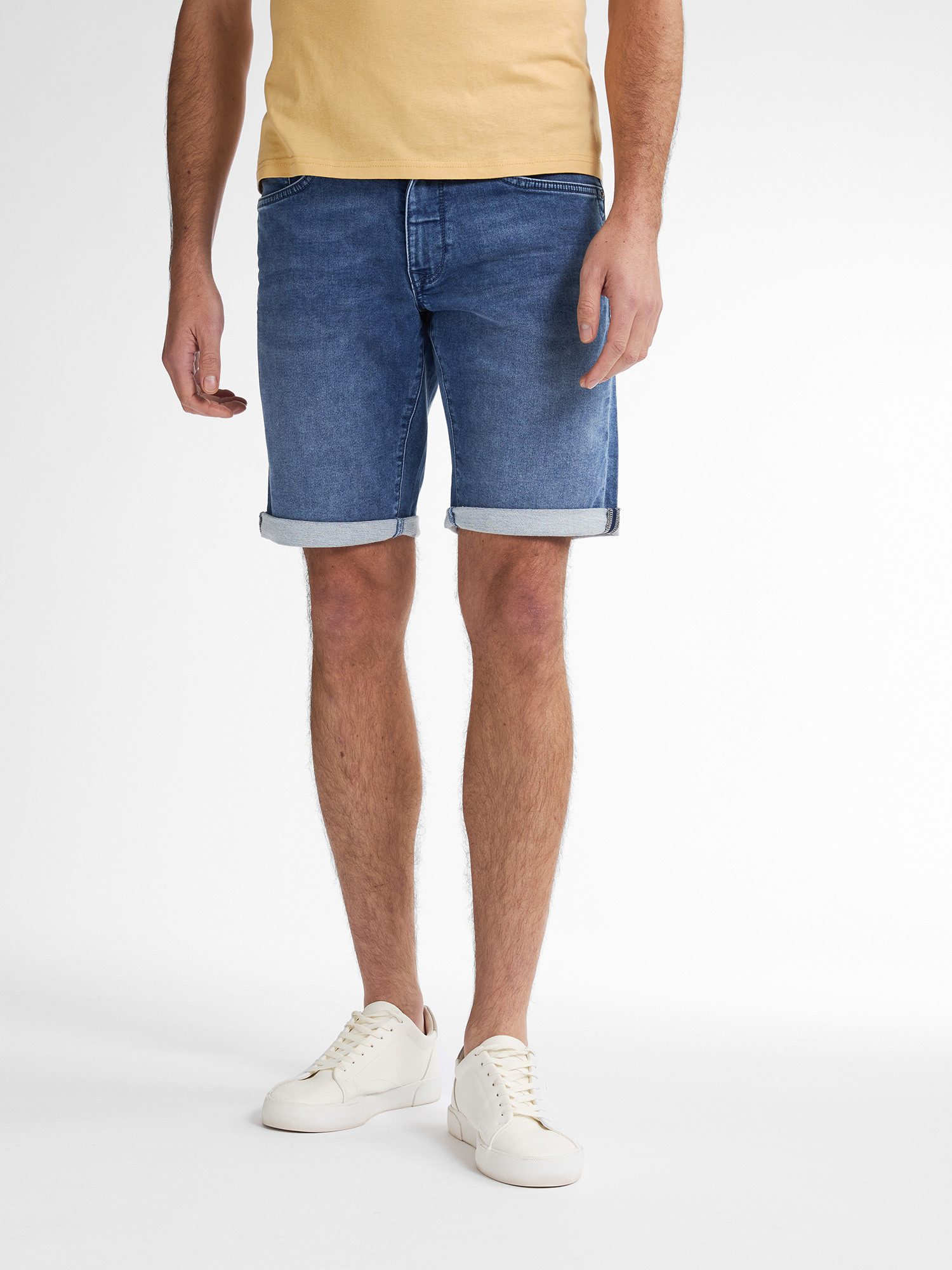 Petrol Industries Jeansshort in five-pocketsstijl heren korte spijkerbroek maat XL blauw