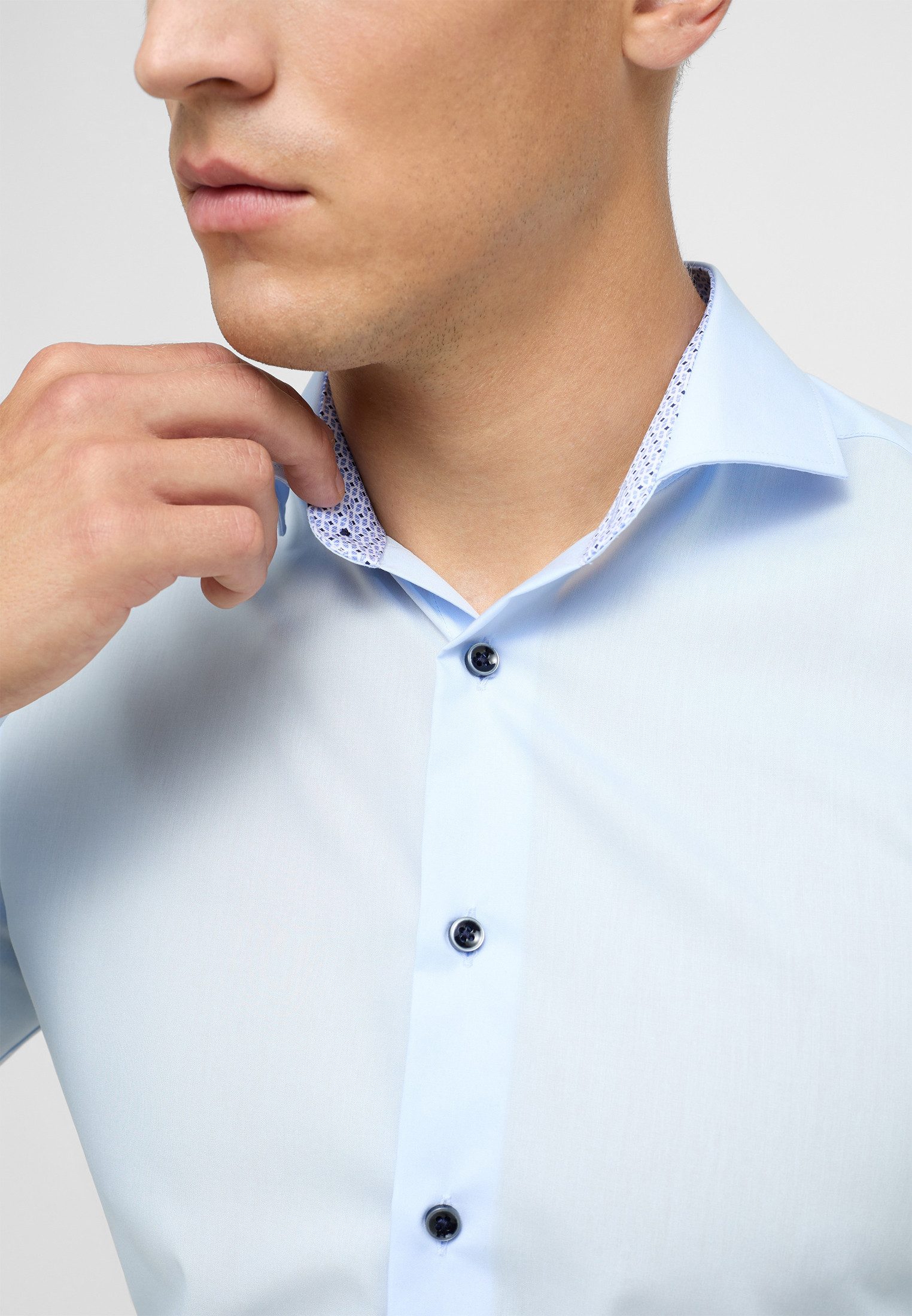 Eterna Overhemd met lange mouwen Slim fit