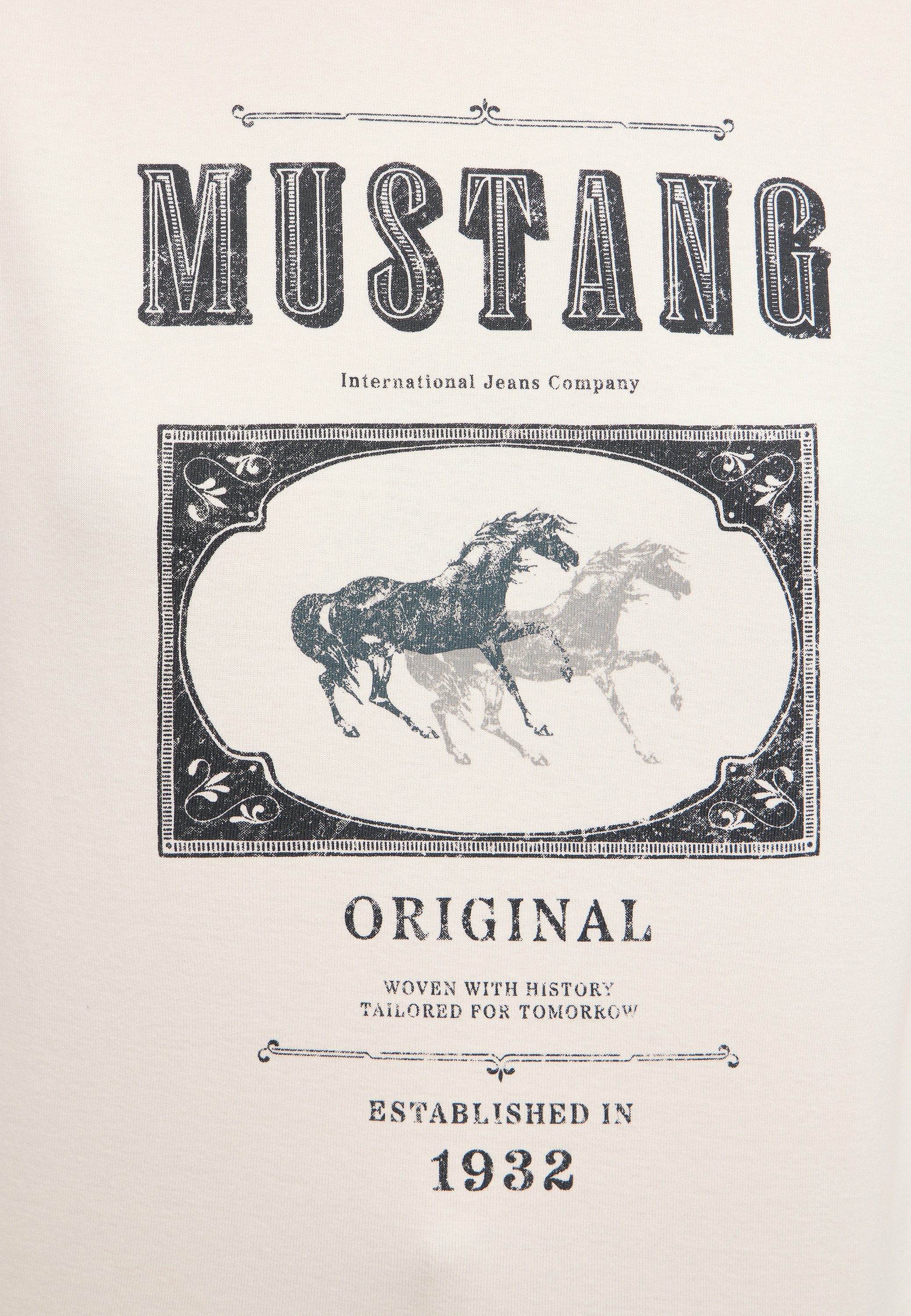 MUSTANG Shirt met korte mouwen Dames Stijl Rosewood