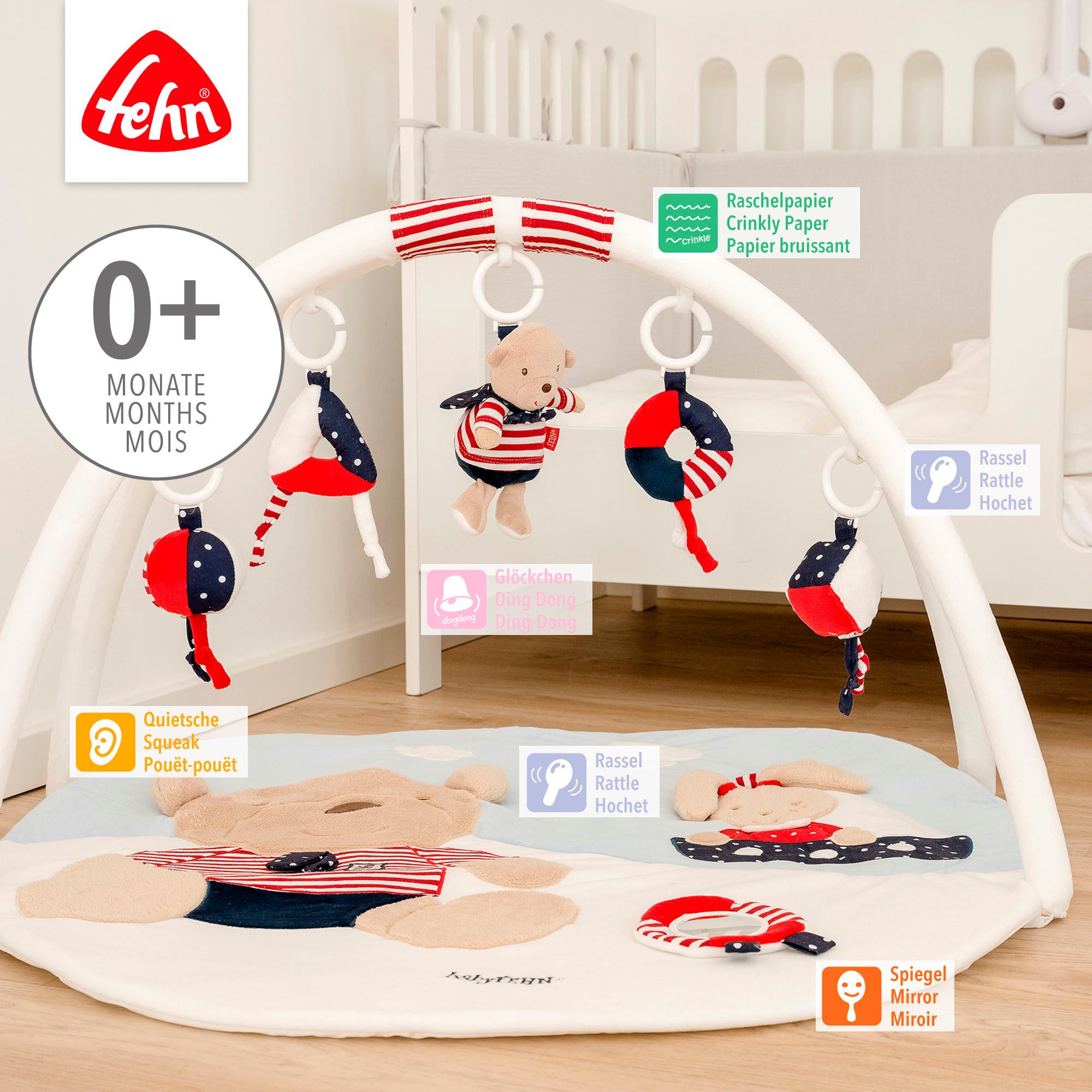 Fehn Speelboog Classic Stars, Ocean Club 3-D-activiteitdeken