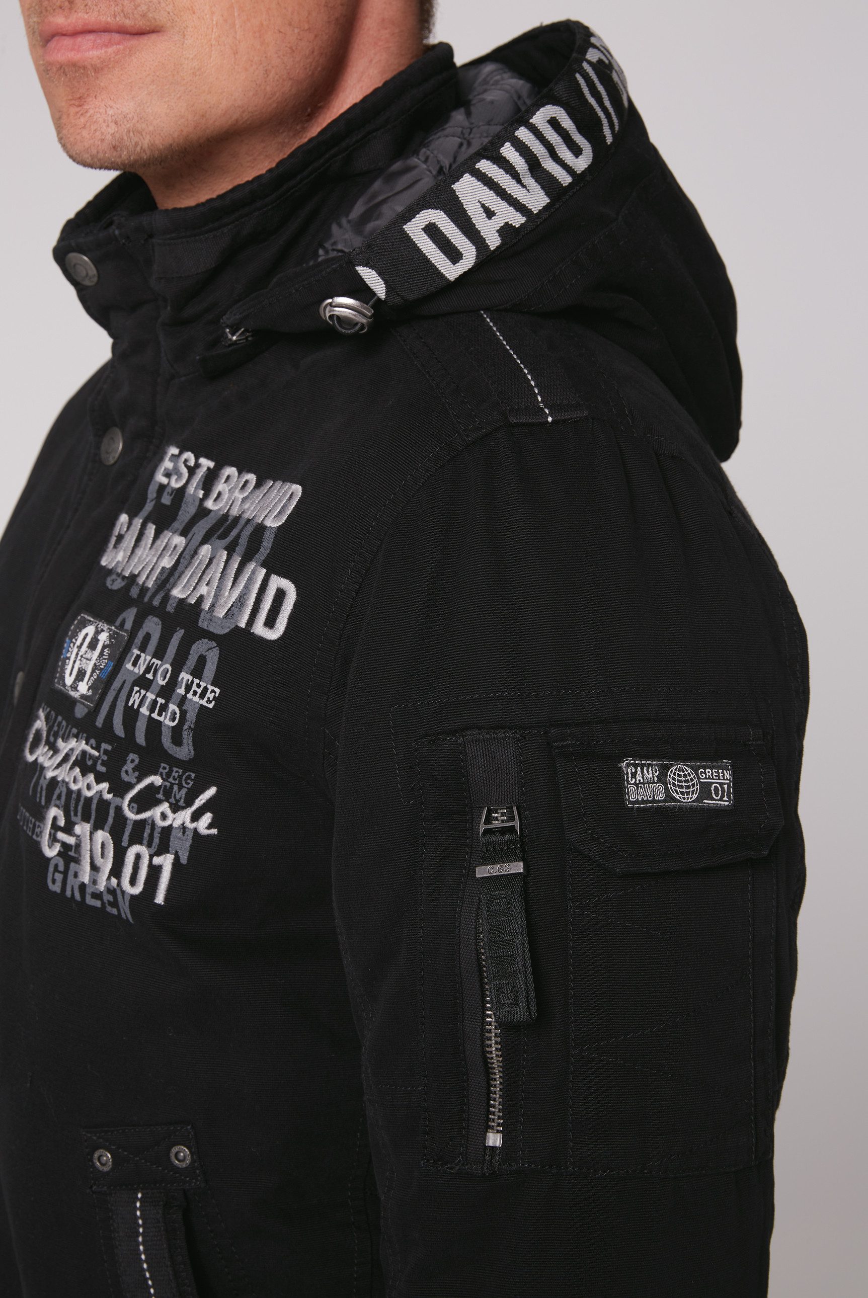 CAMP DAVID Blouson met afneembare capuchon