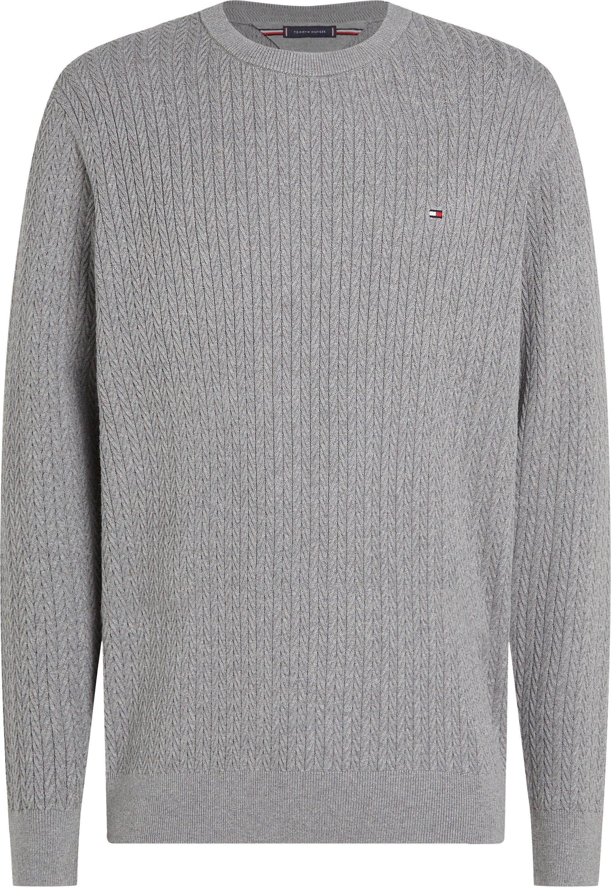 Tommy Hilfiger Gebreide trui HERRINGBONE STRUCTURE C NK