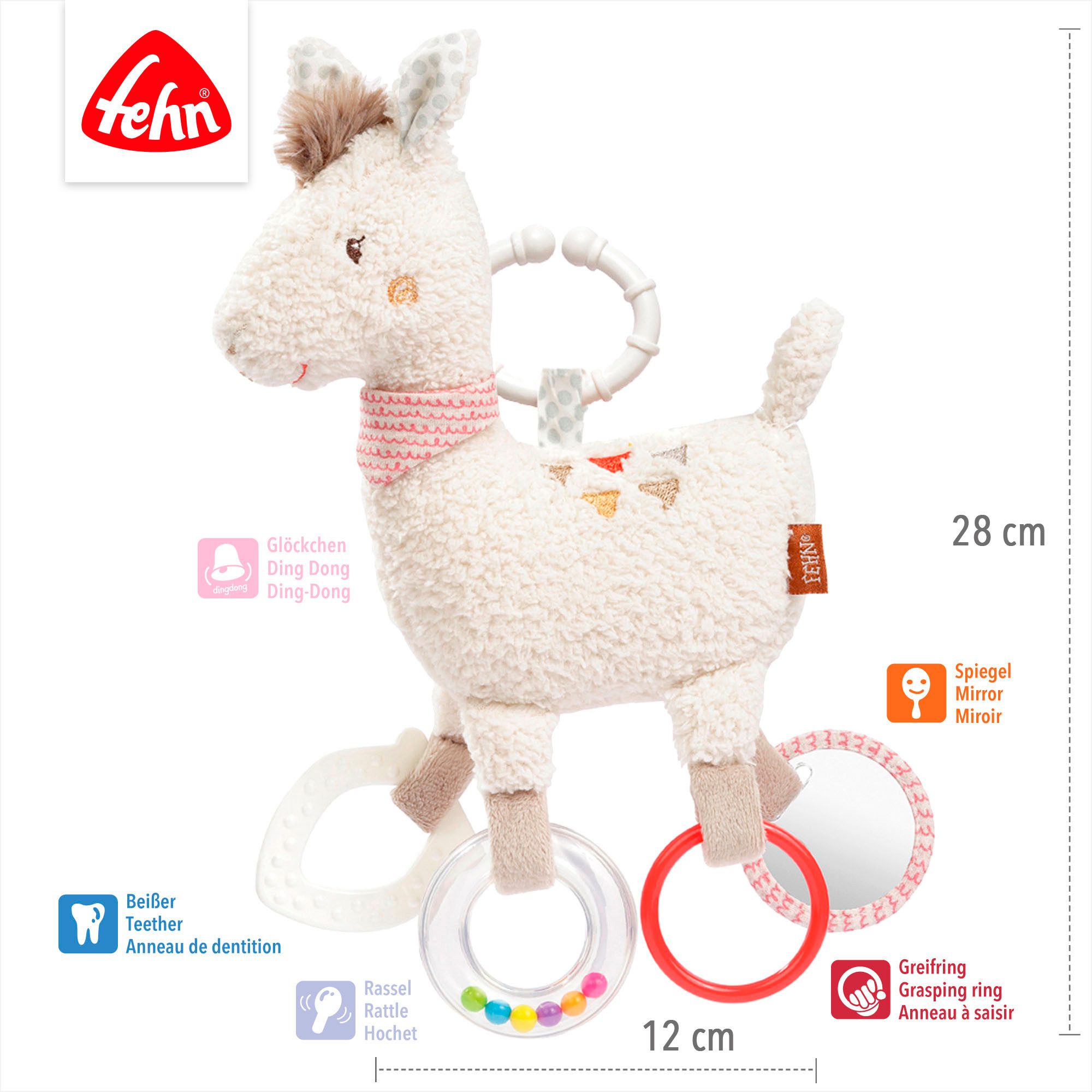 Fehn Grijpspeeltje Peru, activiteit lama
