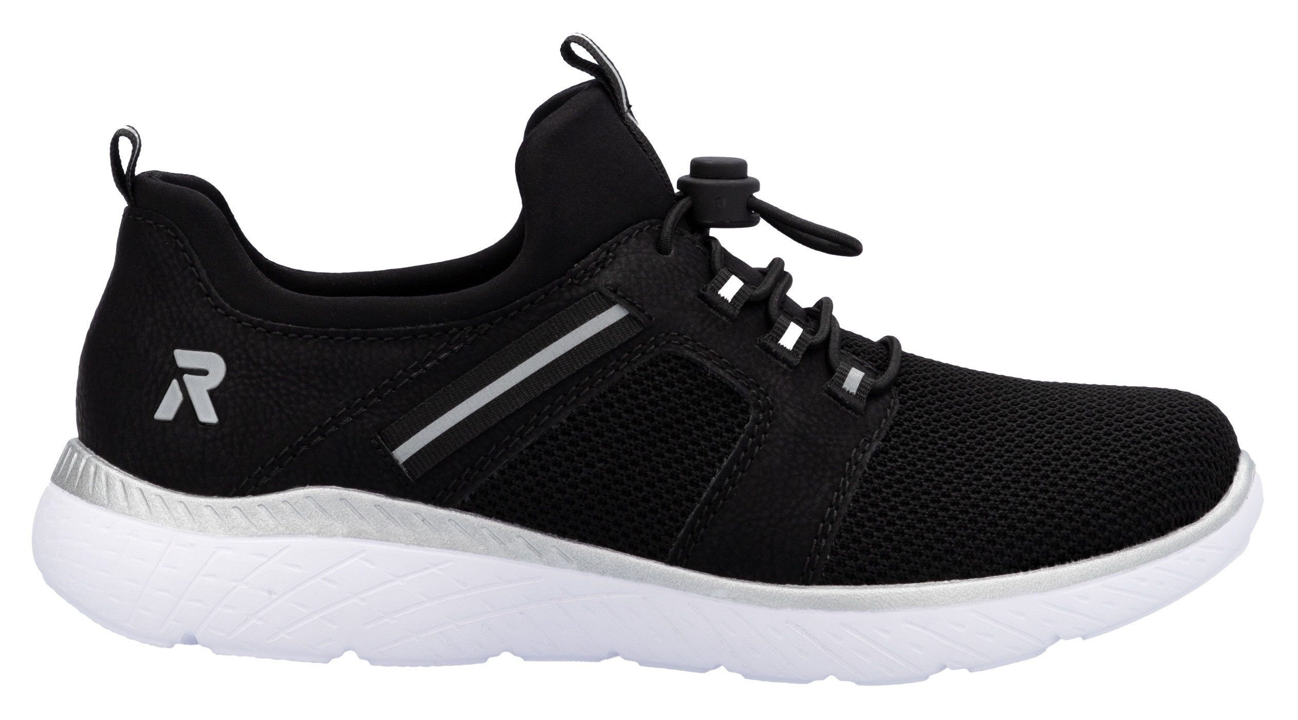 RIEKER Sport Slip-on sneakers , instapschoen, lage schoen, vrijetijdssneaker met trekbanden
