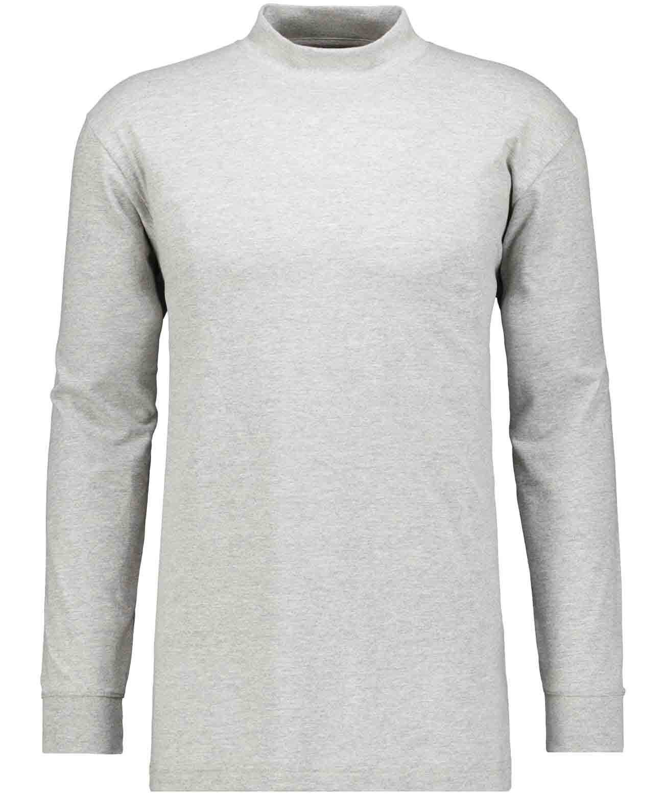 RAGMAN Shirt met staande kraag heren t-shirts maat 3XL grijs