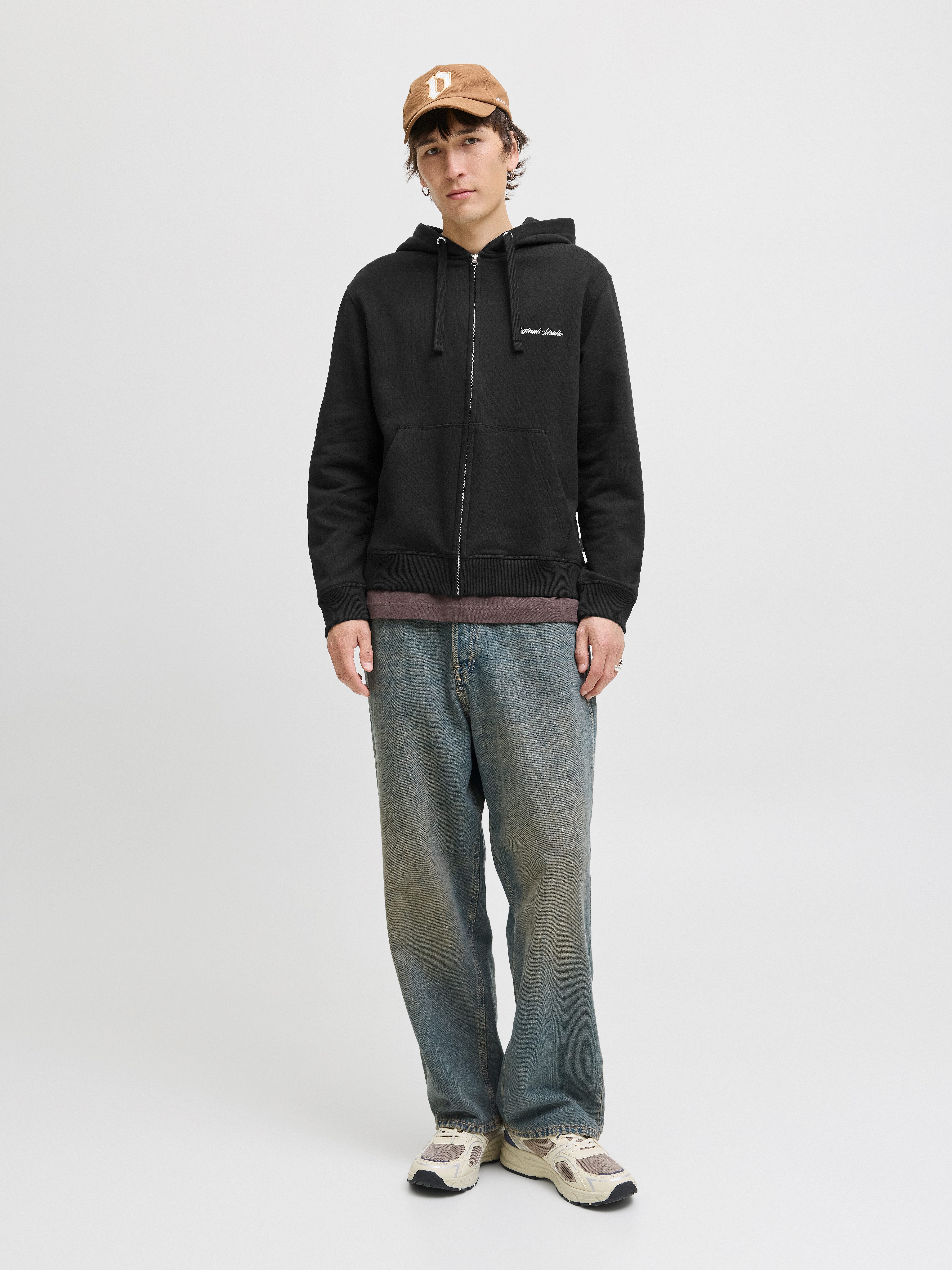 Jack & Jones Hoodie JORNORREBRO EMB SWEAT ZIP HOOD NOOS