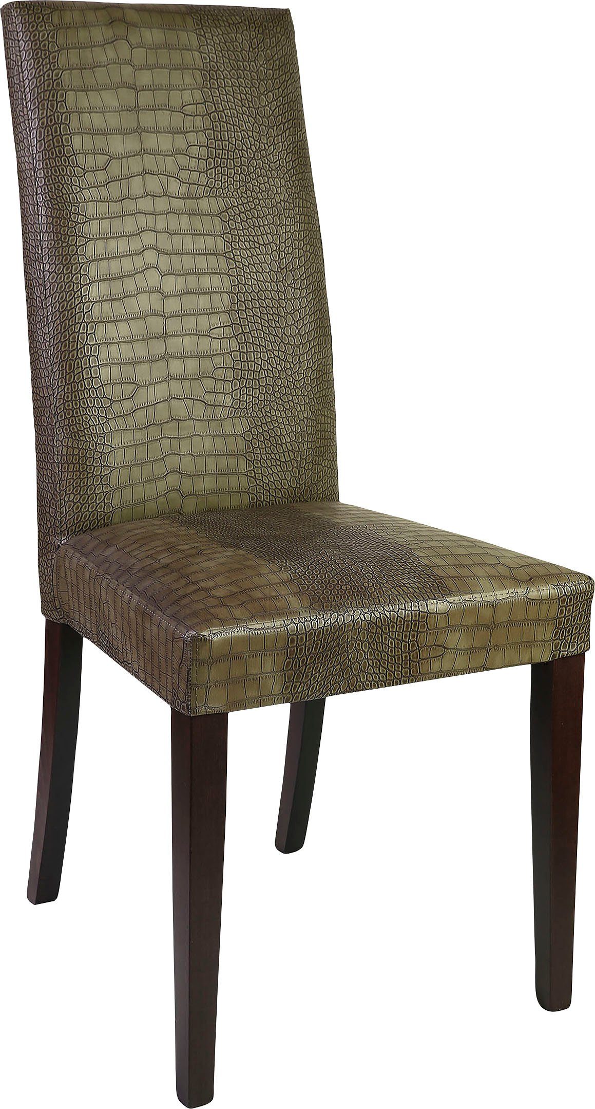 Home affaire Stoel Java Overtrokken met kunstleer met animal-stempeldruk (set, 2 stuks)