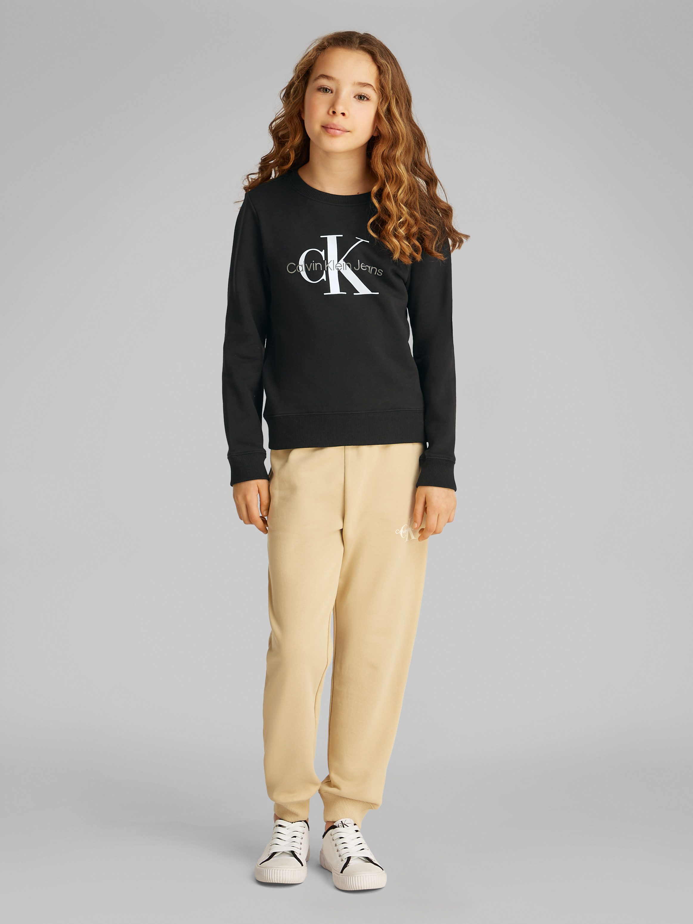 Calvin Klein Sweatshirt CK MONOGRAM TERRY CN voor kinderen tot 16 jaar en met logoprint