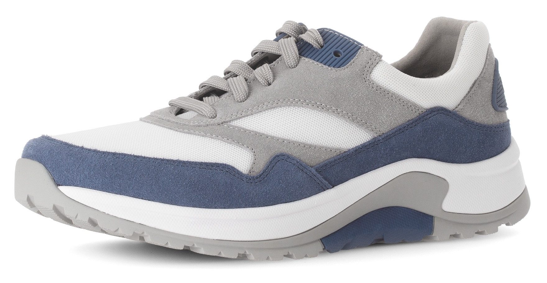 Gabor Rollingsoft Sneakers met sleehak , vrijetijdsschoen, lage schoen, veterschoen met verwisselbaar voetbed, breedte g