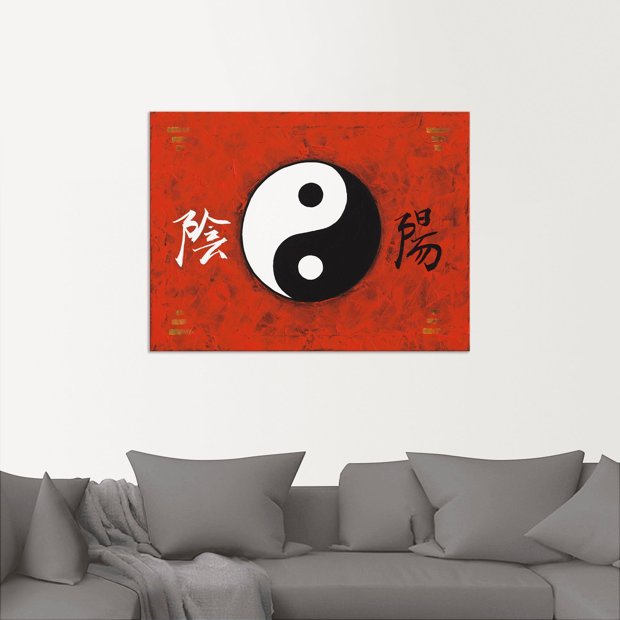 Artland Artprint Yin & Yang als artprint van aluminium, artprint voor buiten, poster in diverse formaten