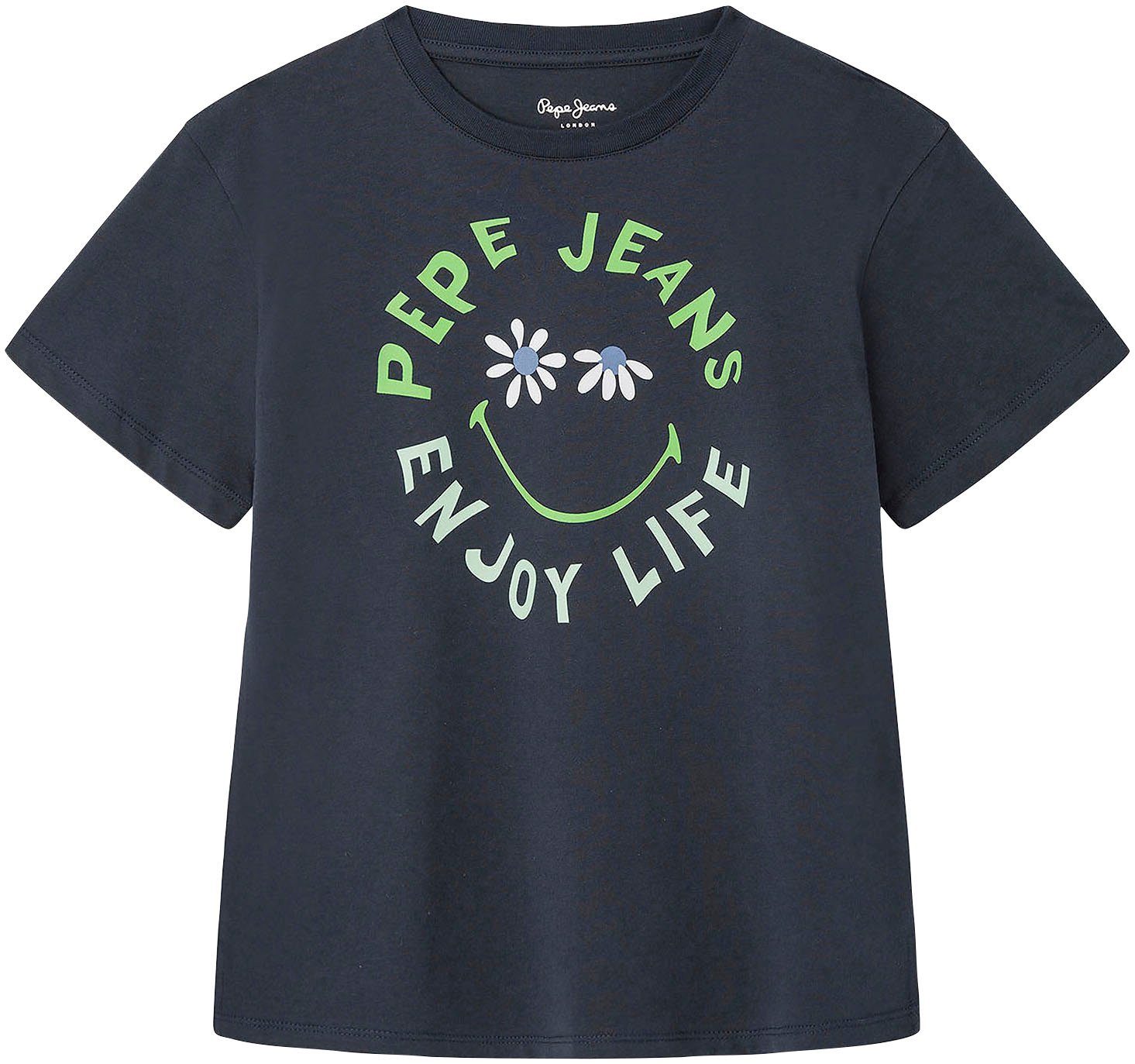 Pepe Jeans Shirt met ronde hals Oda